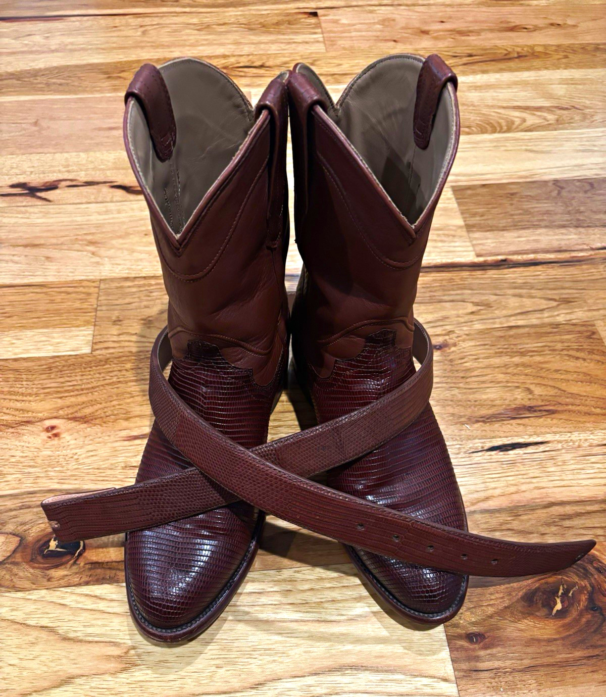 Tecovas Men's Brown Leather Western Cowboy Boots US 9 EE Model 1007 Tecovas Men's Brown Leather Western Cowboy Boots US 9 EE Model 1007