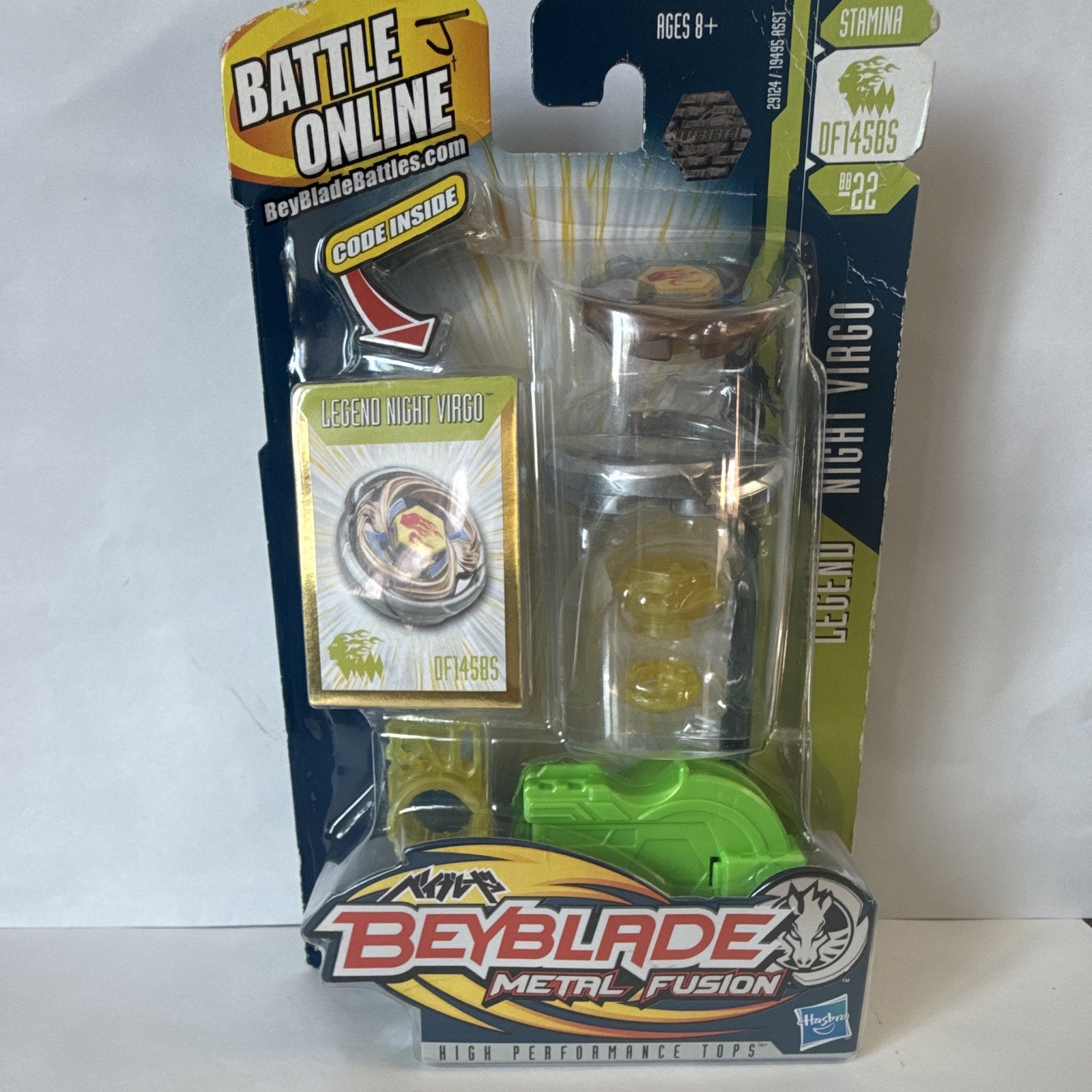 Hasbro Beyblade Metal Fusion Legend Night Virgo DF145BS Stamina w/ Launcher