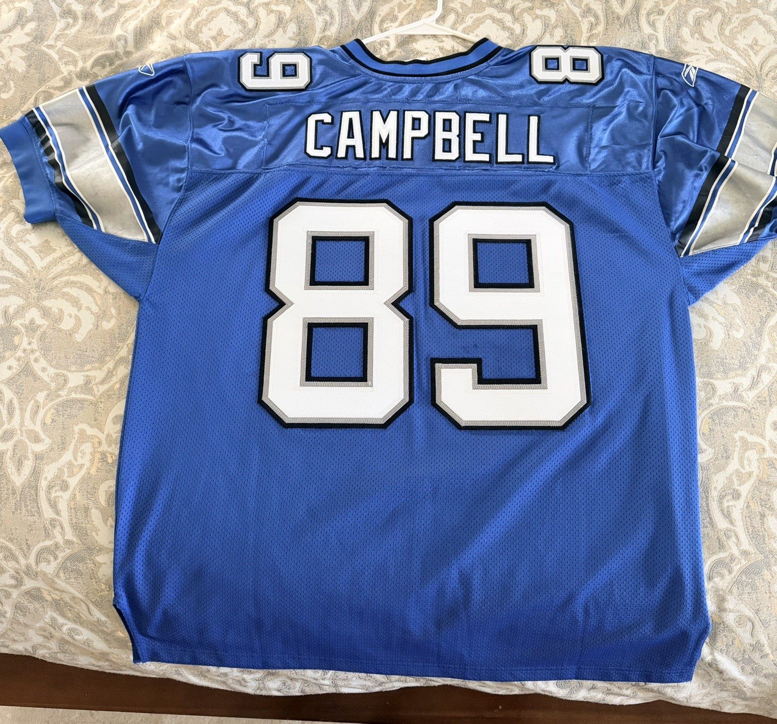 Dan Campbell Detroit Lions Home Reebok Authentic Jersey Size 50 XL Dan Campbell Detroit Lions Home Reebok Authentic Jersey Size 50 XL
