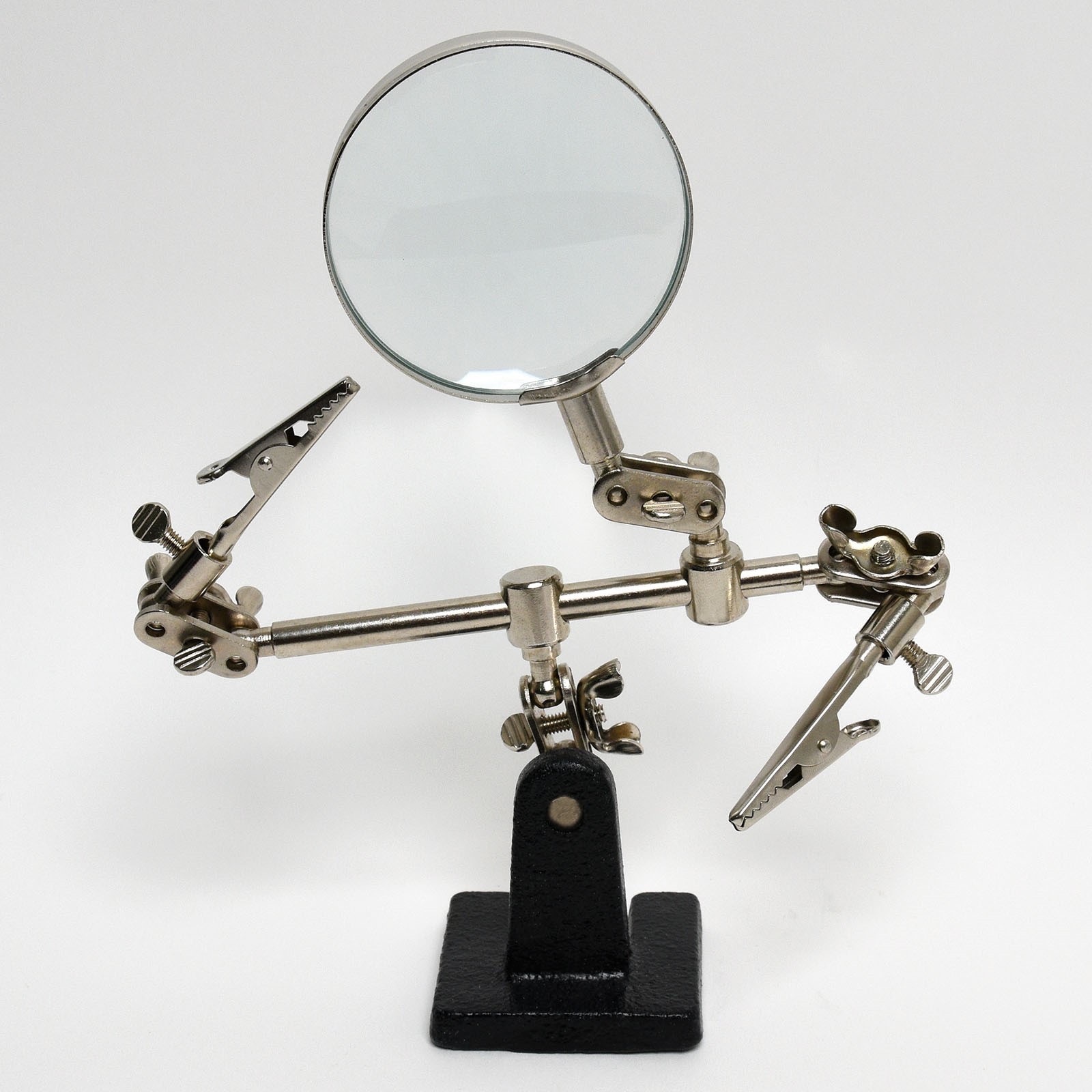 Helping Third Hand Magnifier Stand Soldering Clamp Holder Alligator Clip Tool Helping Third Hand Magnifier Stand Soldering Clamp Holder Alligator Clip Tool