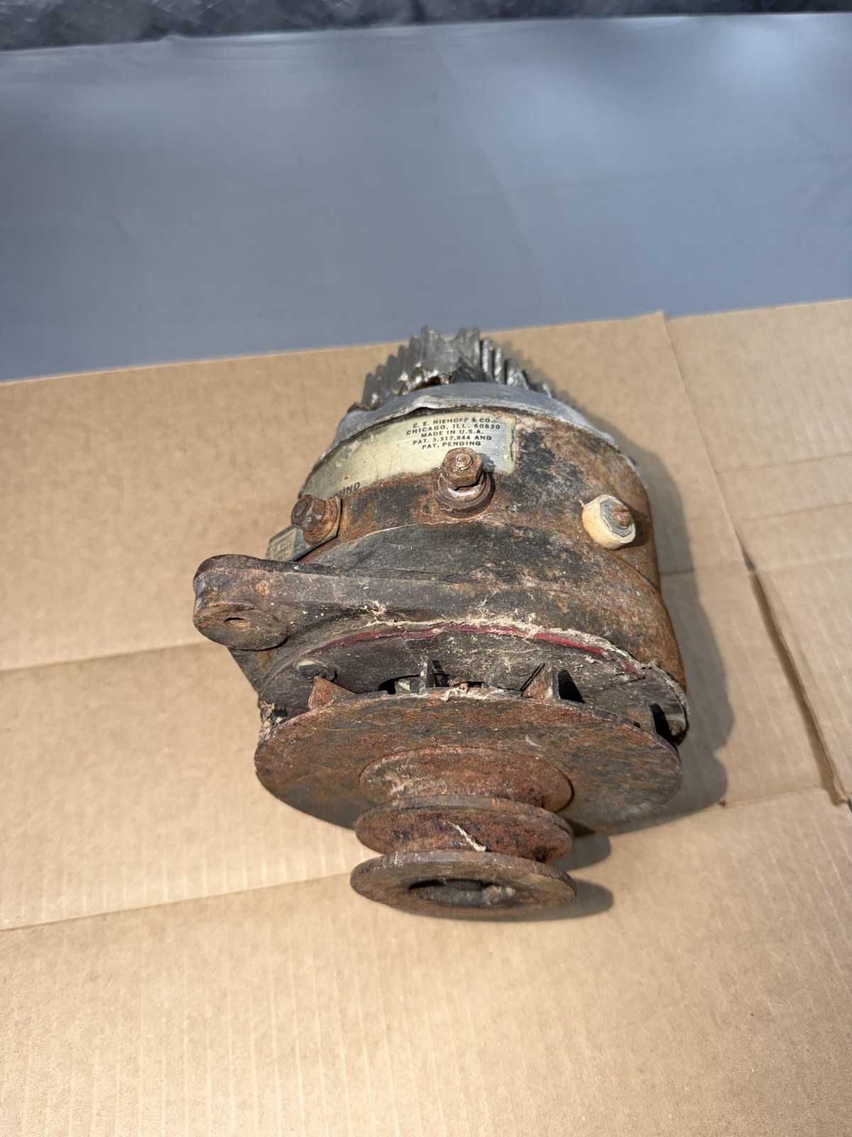 C.E. Niehoff Alternator A1-102 12V 60A 4172 Regulator USA Vintage Restoration