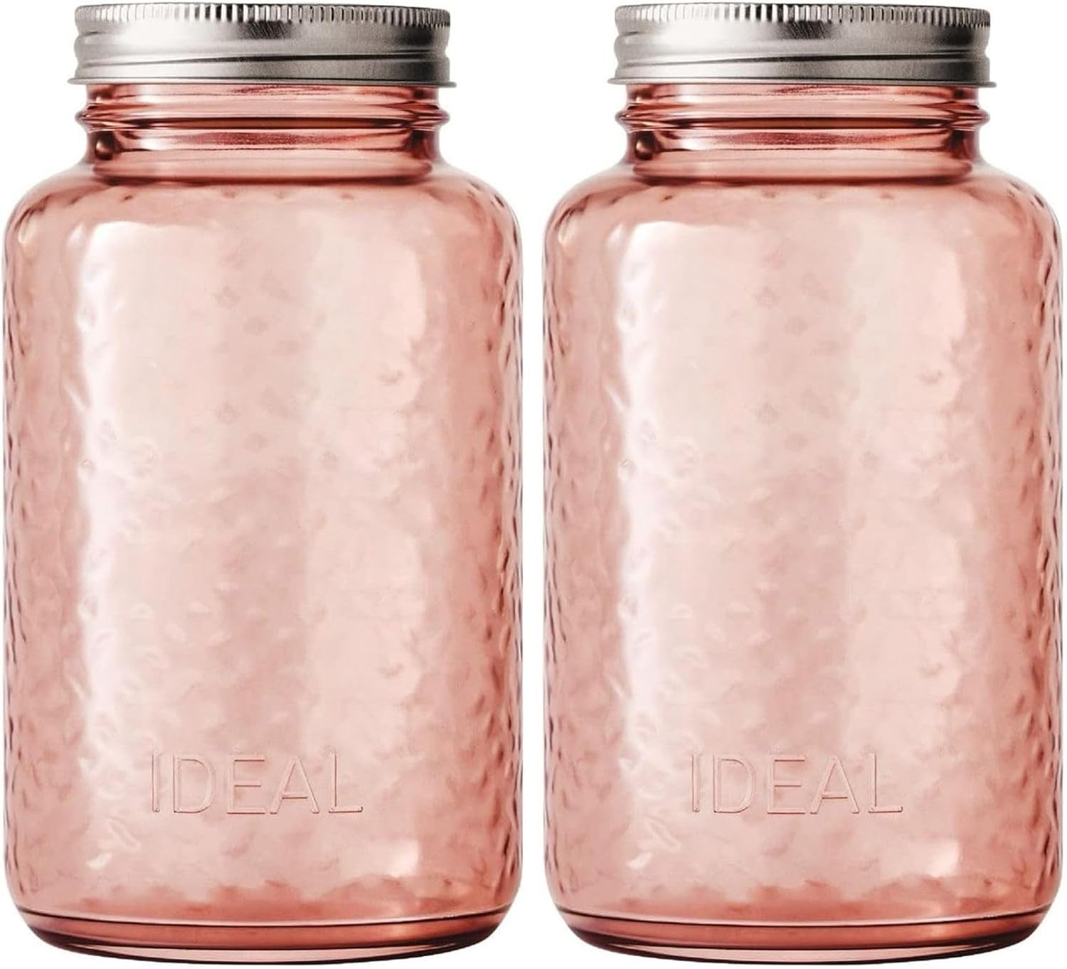 Bexter 1-Pack 32 Oz Rose Pink Mason Jar – Made in USA – Regular Mouth Glass Jar Bexter 1-Pack 32 Oz Rose Pink Mason Jar – Made in USA – Regular Mouth Glass Jar