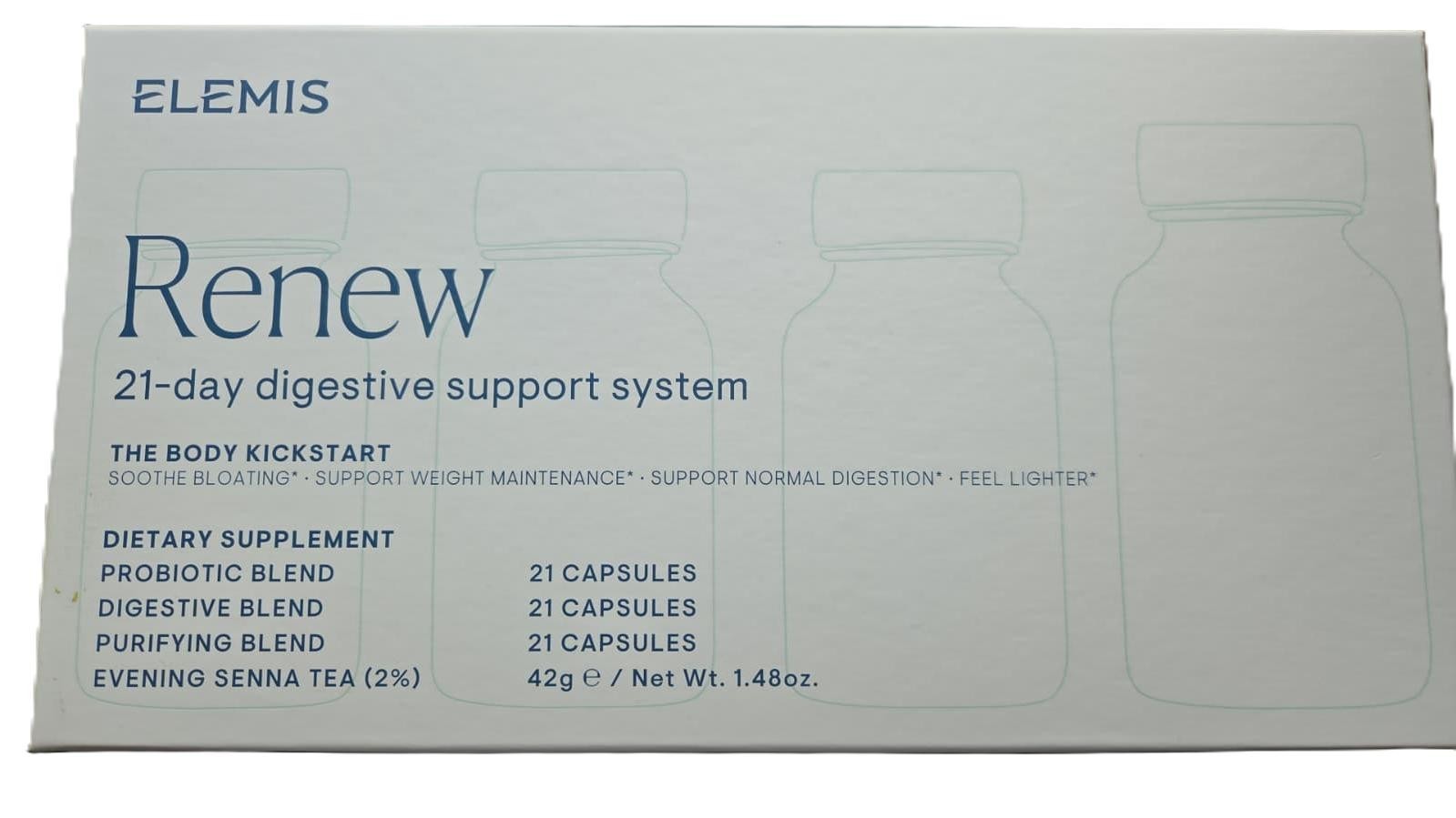 Elemis Renew 21 Day Digestive Support System Dietary Supplements  Expir 2028