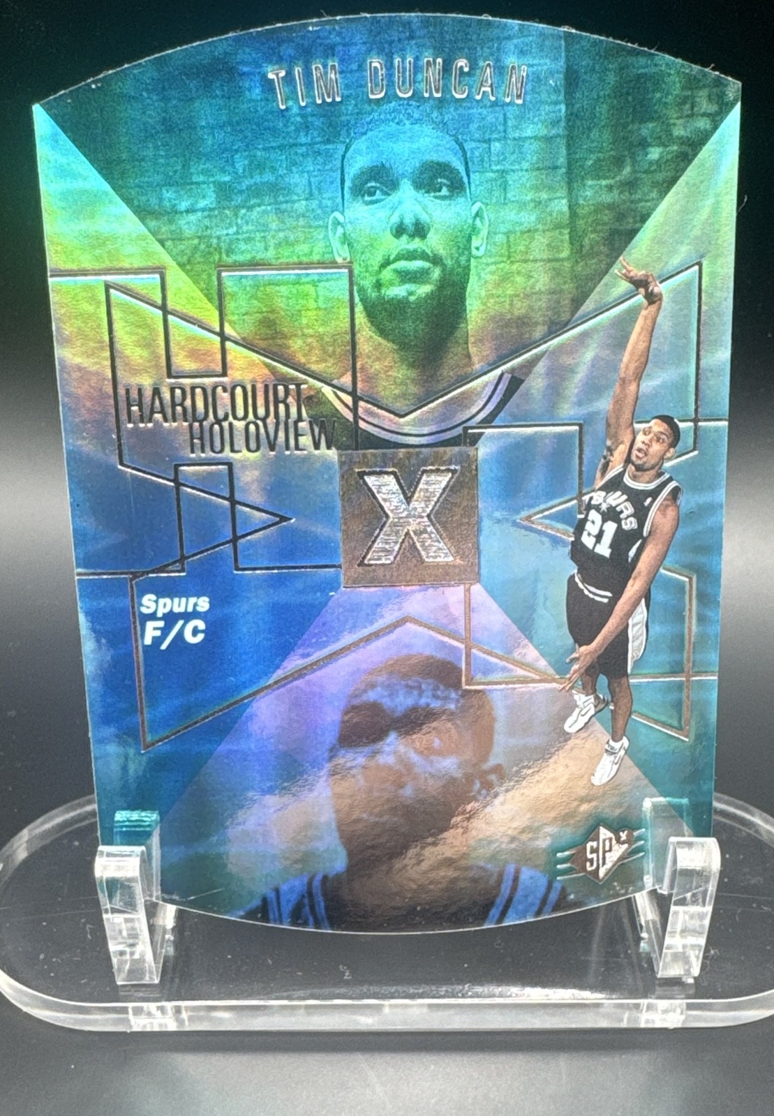 1997-98 SPx - Hardcourt Holoview Tim Duncan #HH18 (RC) 1997-98 SPx - Hardcourt Holoview Tim Duncan #HH18 (RC)