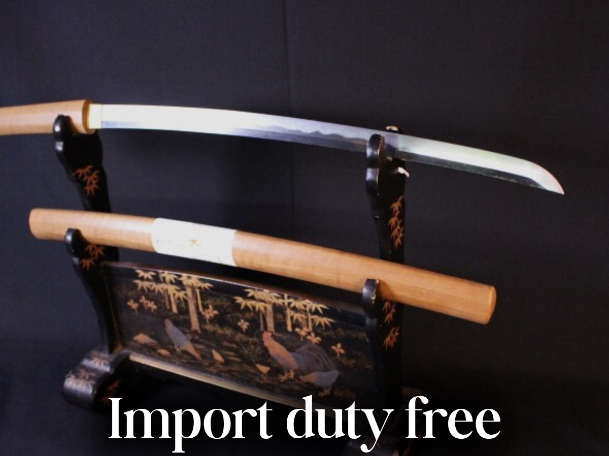 Bishu-osafune Sukemitsu Antique Japanese Sword Wakizashi Shirasaya 19.92\