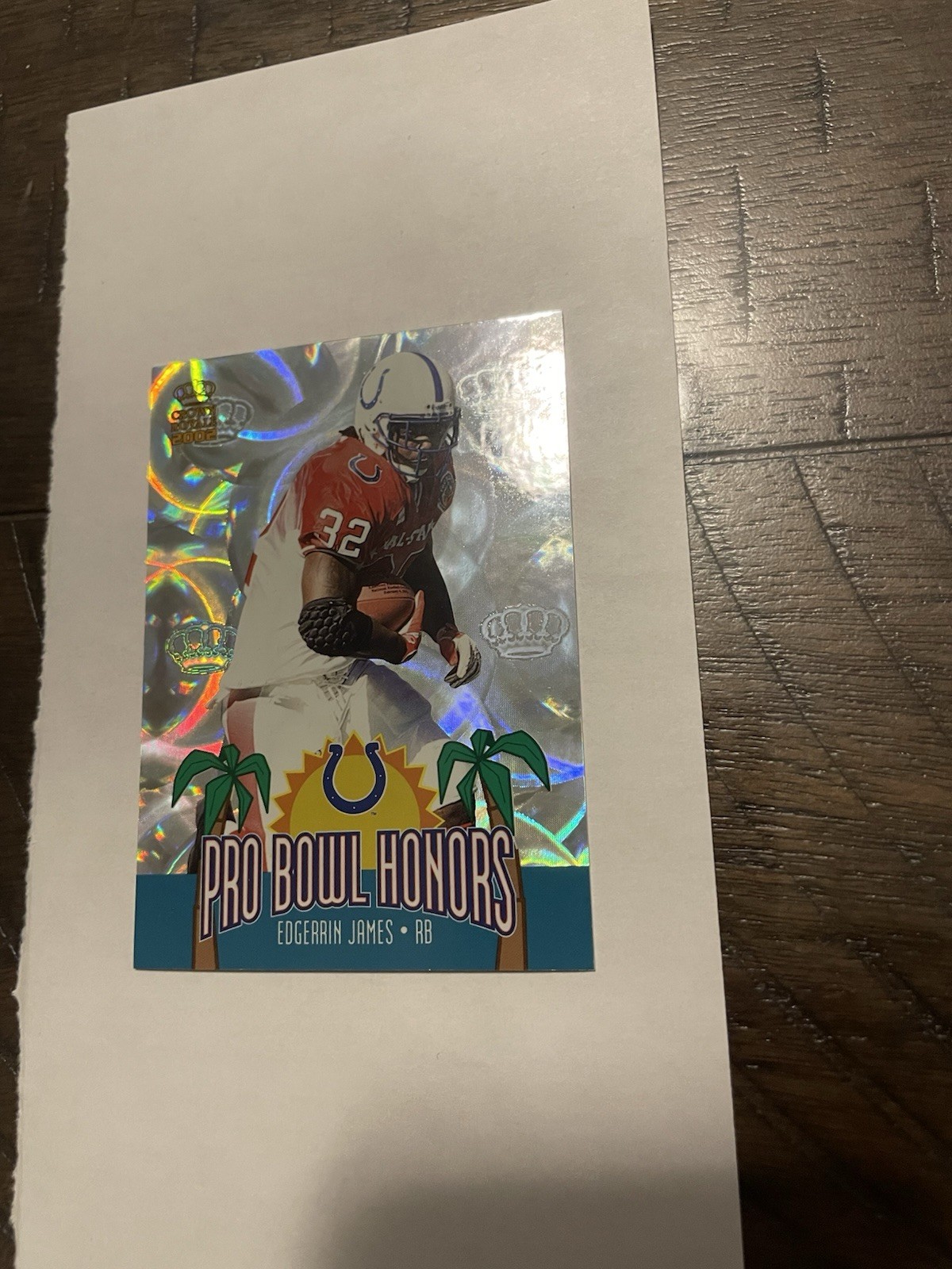 2002 Pacific Crown Royale - Pro Bowl Honors Edgerrin James #7 Indianapolis Colts 2002 Pacific Crown Royale - Pro Bowl Honors Edgerrin James #7 Indianapolis Colts