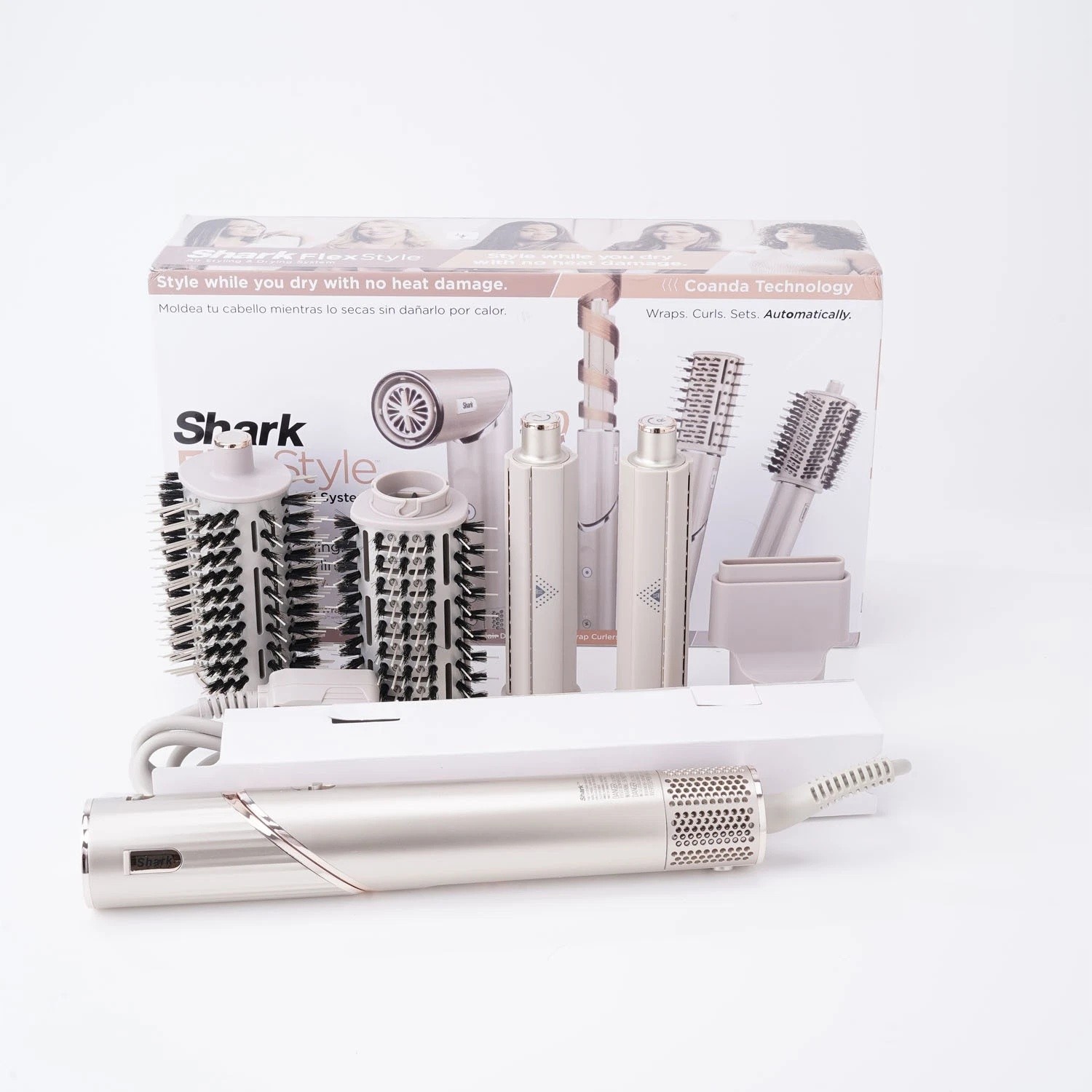 Shark Flex Style 1300W Air Styling & Drying System - Stone (HD430) Open US STOCK