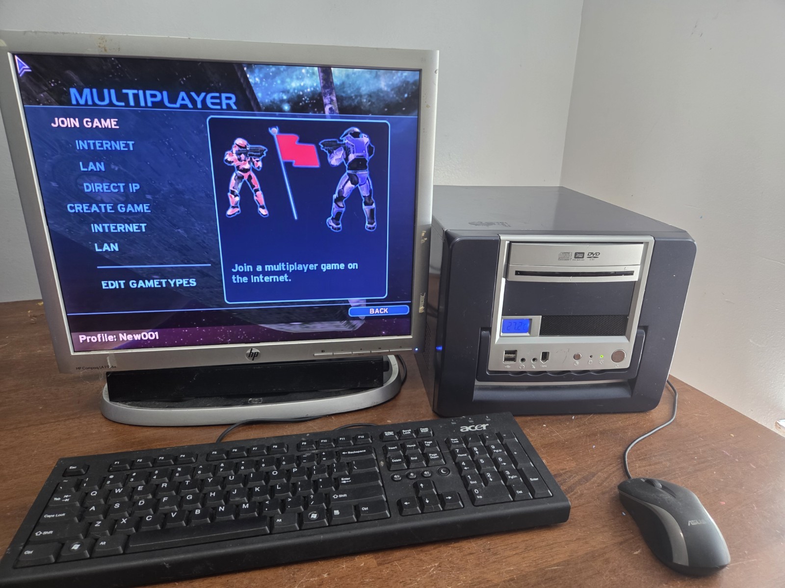RESTORED/w SSD RETRO DOS GAMING DUAL BOOT WINDOWS 98 XP DESKTOP NVIDIA FX5200