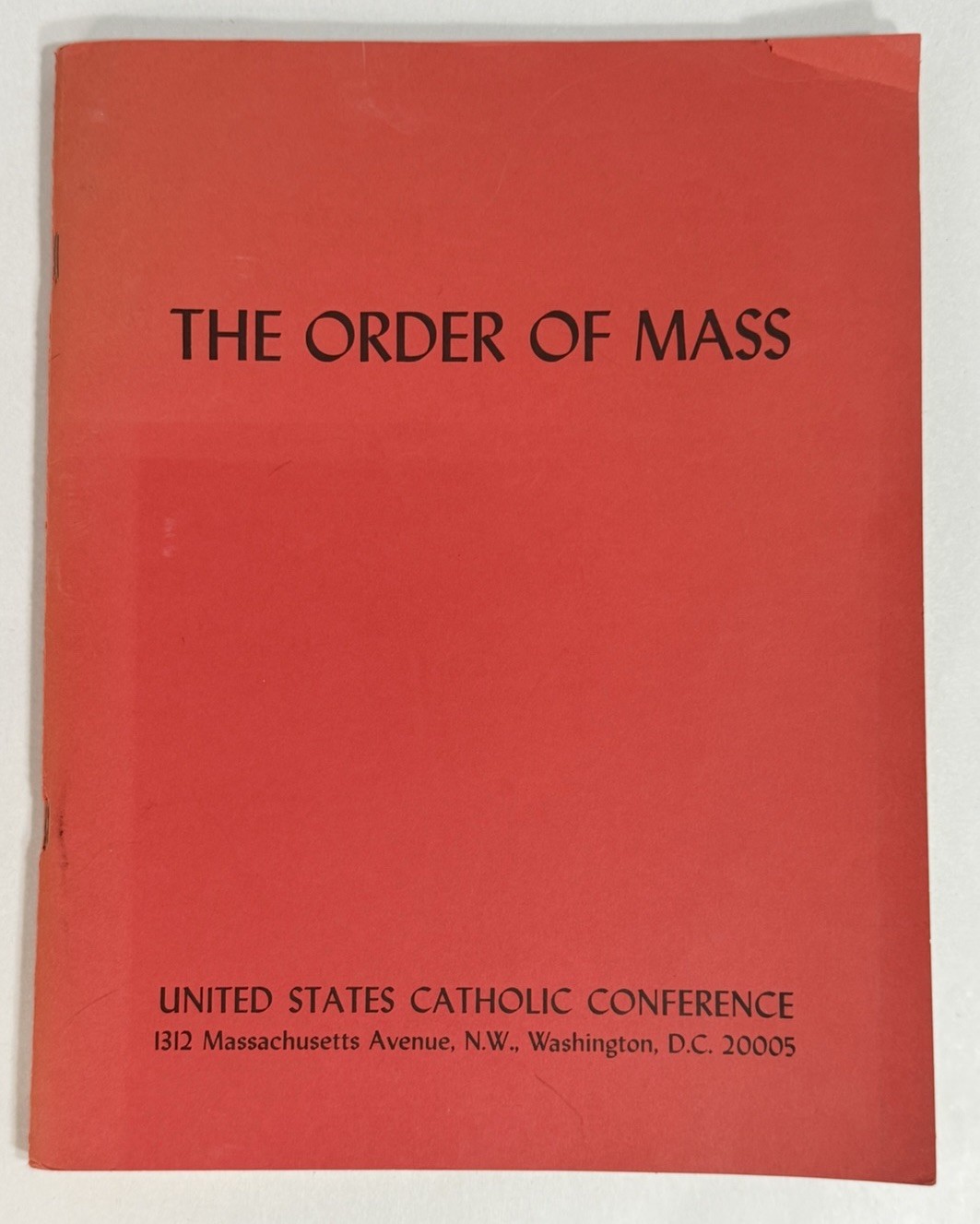 Vintage 1970 The Order Of Mass US Catholic Conference Vatican II Pope Paul VI Vintage 1970 The Order Of Mass US Catholic Conference Vatican II Pope Paul VI