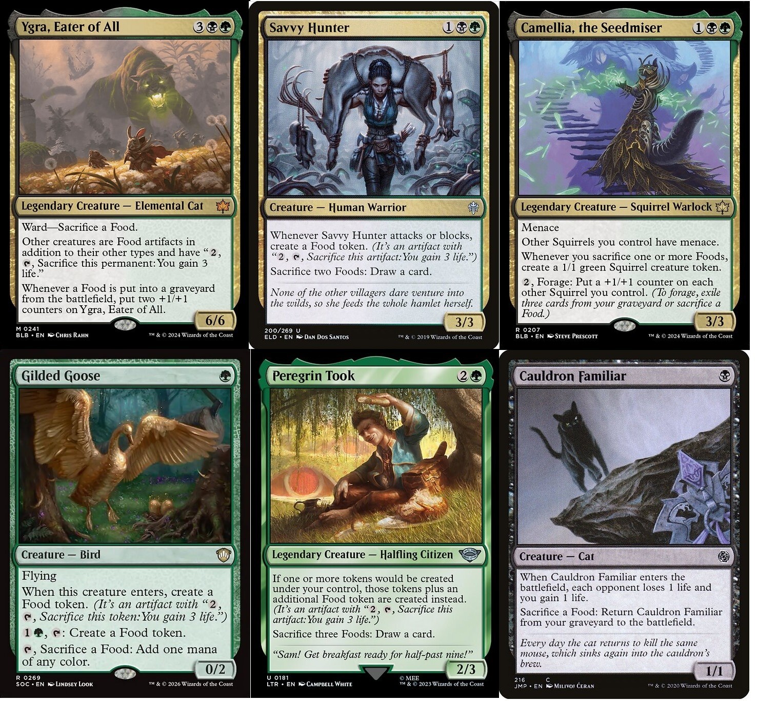 Ygra, Eater of All Commander Deck - 100 Magic Cards EDH  - Cauldron Familiar  NM