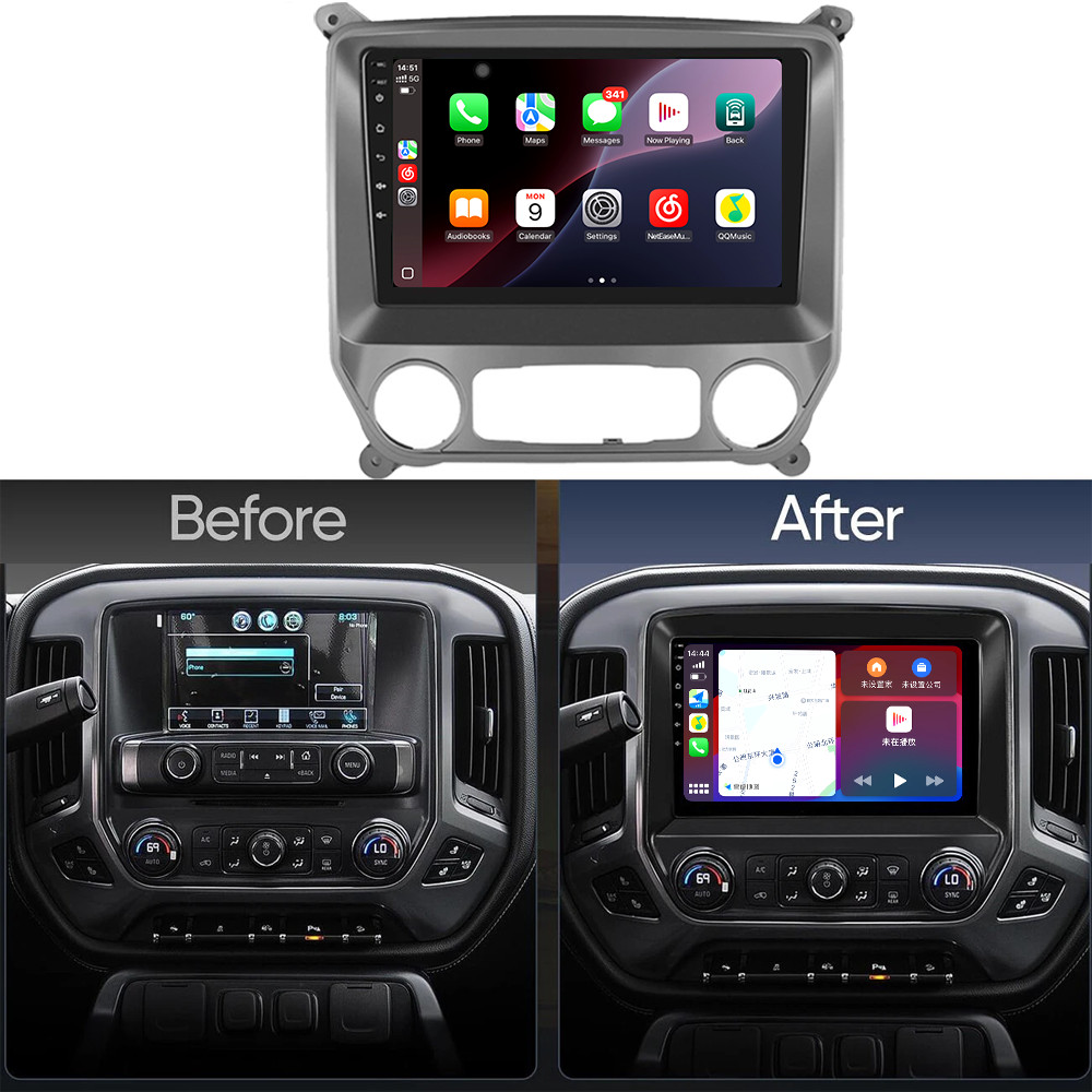 For Chevrolet Silverado GMC Carplay 2014-2018 GPS Radio Multimedia Stereo Navi For Chevrolet Silverado GMC Carplay 2014-2018 GPS Radio Multimedia Stereo Navi