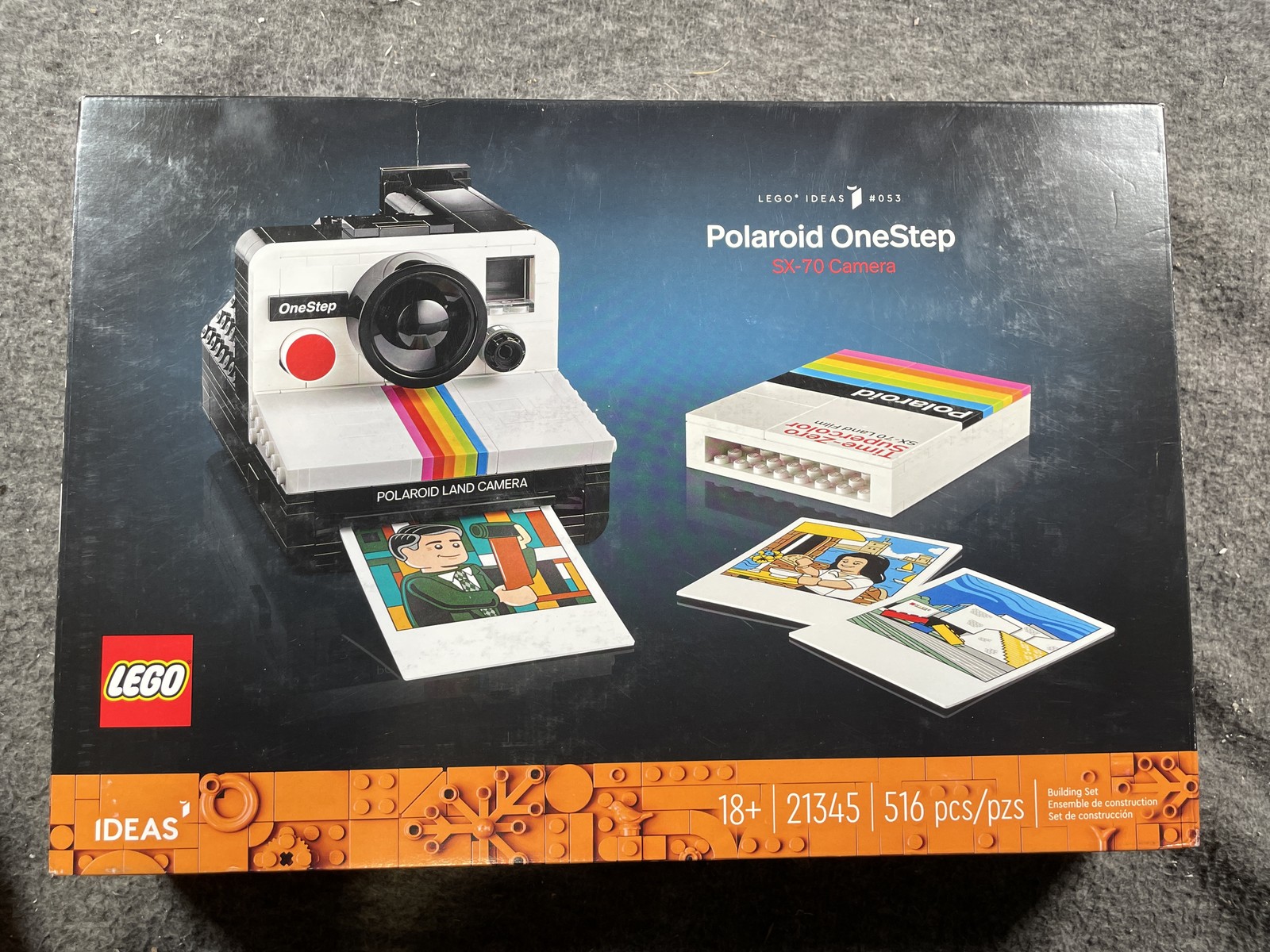 LEGO Ideas Polaroid OneStep SX-70 Camera 21345 516 Pcs 18+ Building Set New
