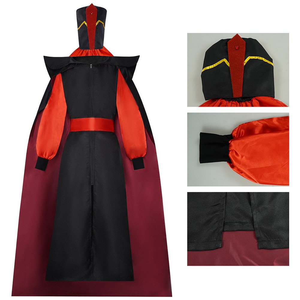 Jafar Black Outfit Cosplay Costume Halloween Carnival Party Fancy Dress Boys