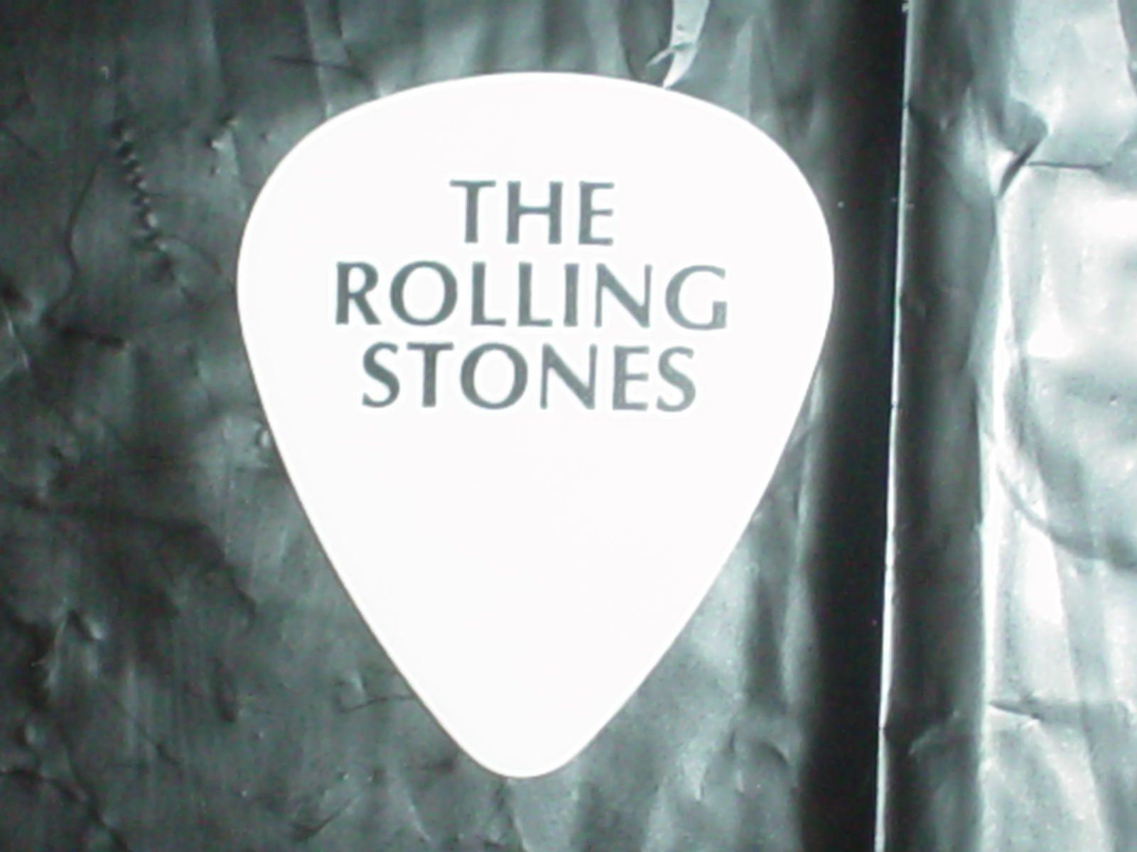 THE ROLLING STONES Logo RaRe Keith Richards 2003 Licks Concert Tour GUITAR PICK