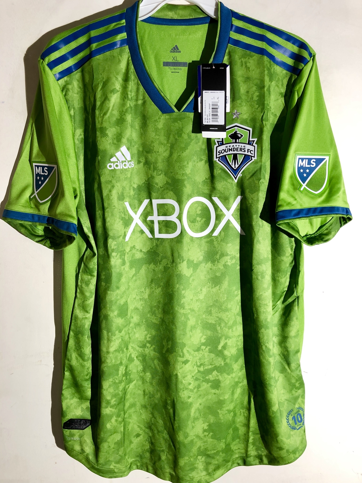 Adidas Authentic MLS Jersey Seattle Sounders Team Green sz XL