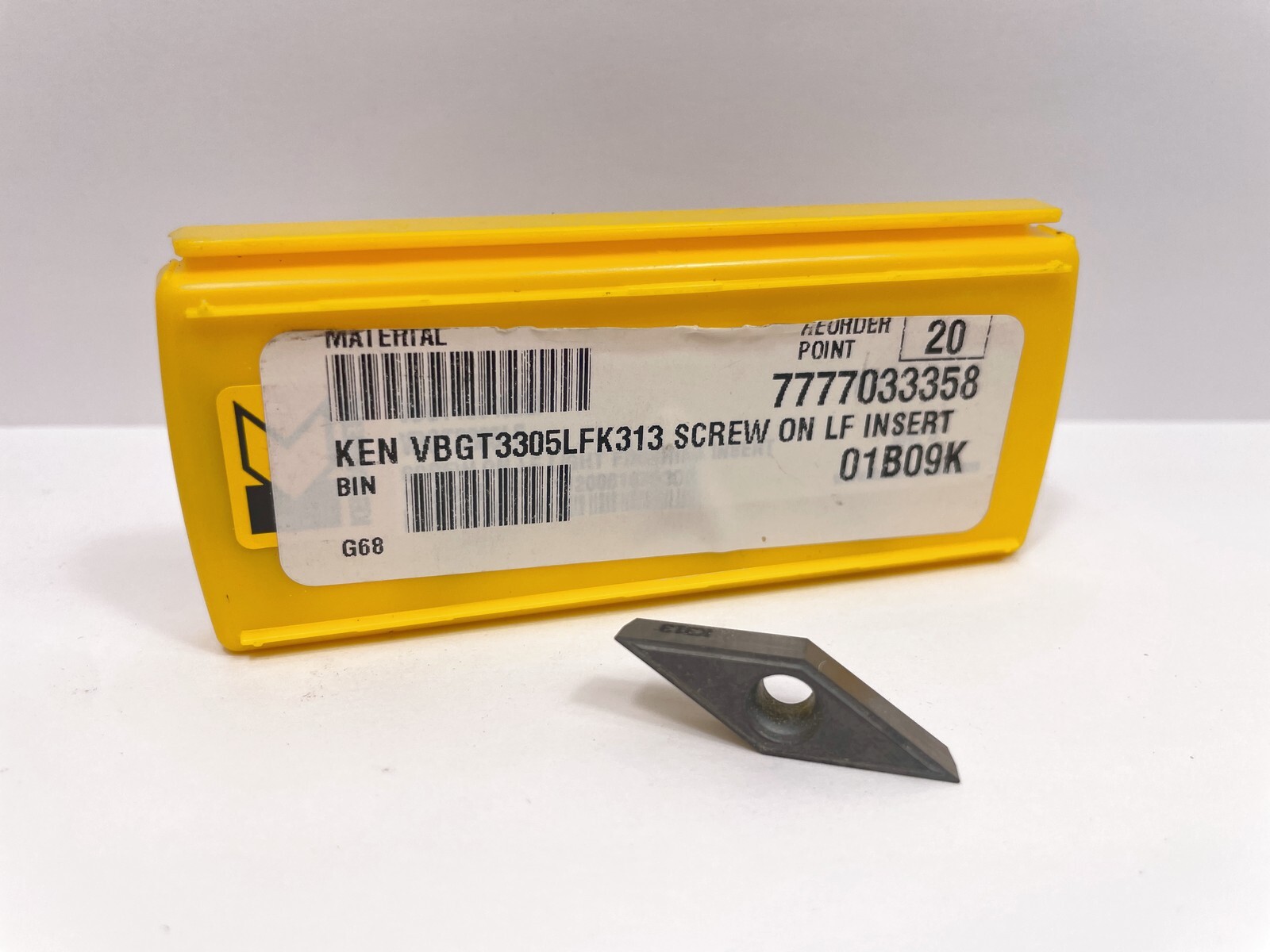 KENNAMETAL VBGT3305LF New Carbide Inserts Grade K313 5pcs KENNAMETAL VBGT3305LF New Carbide Inserts Grade K313 5pcs