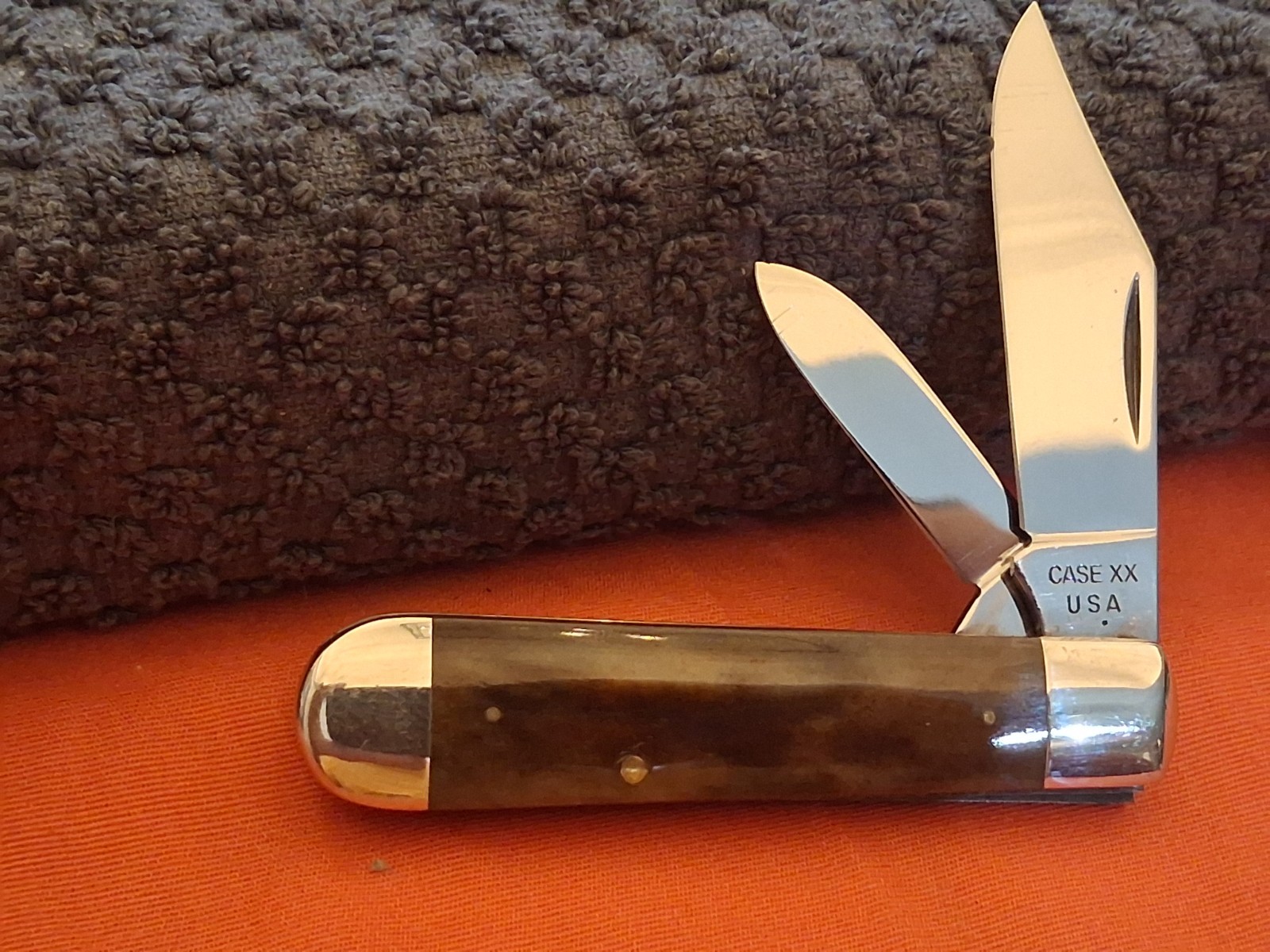 Vintage 1979 Case XX A6235 1/2 1-Dot Smooth Appaloosa Bone Swell End Jack Knife
