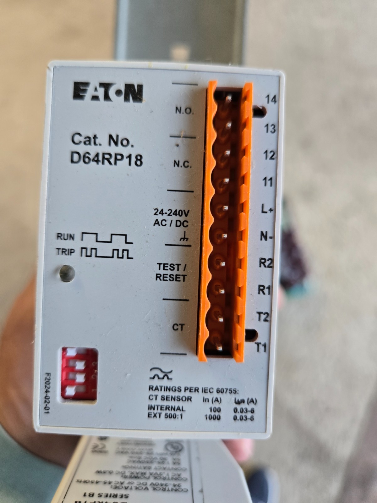 Eaton Monitoring Relay D64RP18 Eaton Monitoring Relay D64RP18