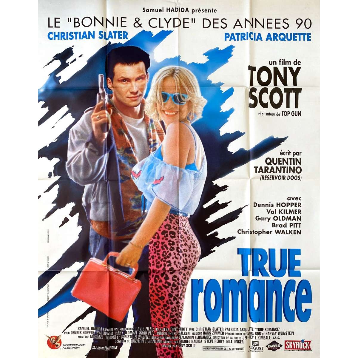 TRUE ROMANCE Original Movie Poster - 47x63 in. - 1993 - Tony Scott, Patricia Arq