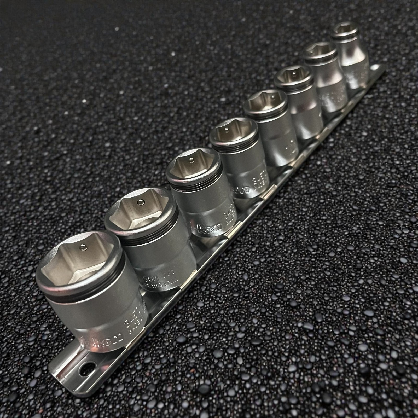 Ko-ken RS3450M/8 Socket set 8mm-19mm Nut Grip 8 pieces 3/8 Drive Made in Japan
