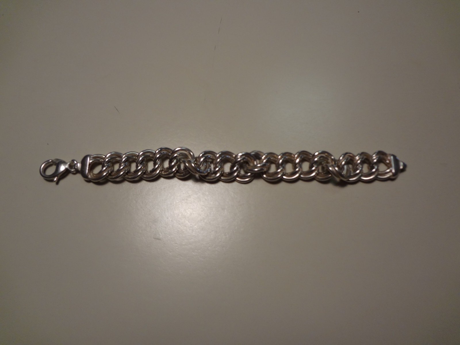 #122 LARGE VINTAGE VIOR-ITALY-925 STERLING SILVER BRACELET #122 LARGE VINTAGE VIOR-ITALY-925 STERLING SILVER BRACELET