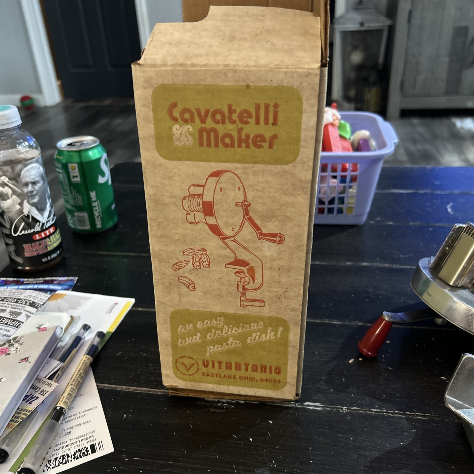 NOS Vintage Vitantonio Cavatelli Maker Model 50 Pasta Machine CIB Manual Box