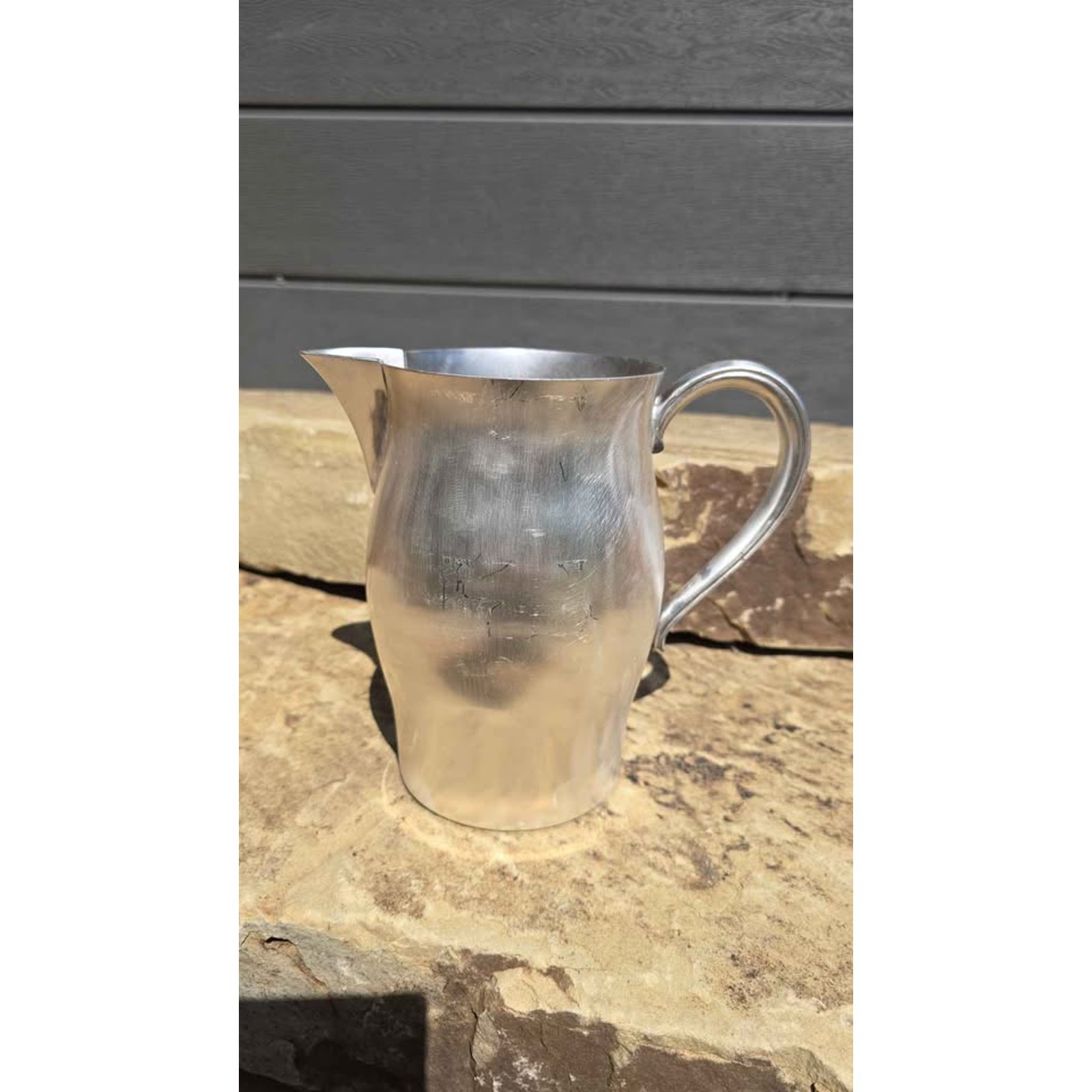 Paul Revere Reproduction Pewter Pitcher 1lb 6oz Colonial Style Water Jug Decor