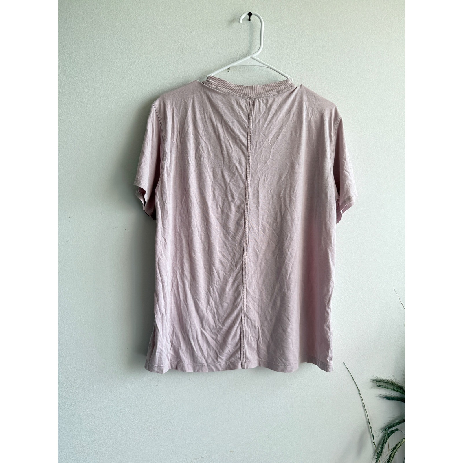 Lululemon Love Crew Short Sleeve T-Shirt Pink Pima Cotton SeaCell Size 6