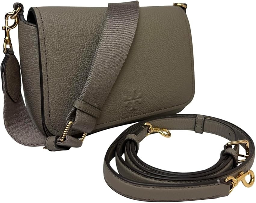 Authentic Tory Burch 144688 Thea Flap Grey Heron With Gold Hardware Women\'s Authentic Tory Burch 144688 Thea Flap Grey Heron With Gold Hardware Women\'s