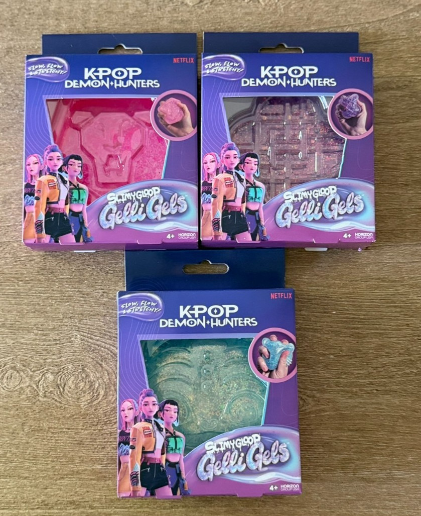 AUTHENTIC K-Pop Demon Hunters Gelli Gels Squishy Set of 3 BRAND NEW&VIRAL AUTHENTIC K-Pop Demon Hunters Gelli Gels Squishy Set of 3 BRAND NEW&VIRAL