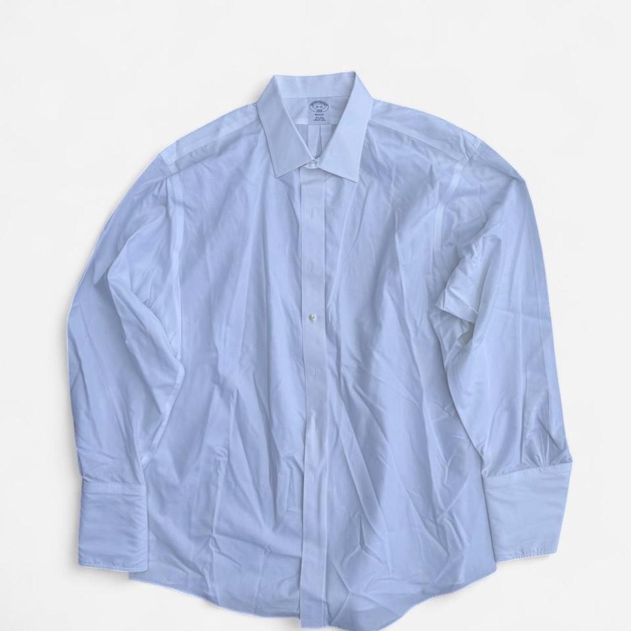 Brooks Brothers White Dress Shirt Mens 18-35 Regent Fit Non-Iron Cotton XL Brooks Brothers White Dress Shirt Mens 18-35 Regent Fit Non-Iron Cotton XL