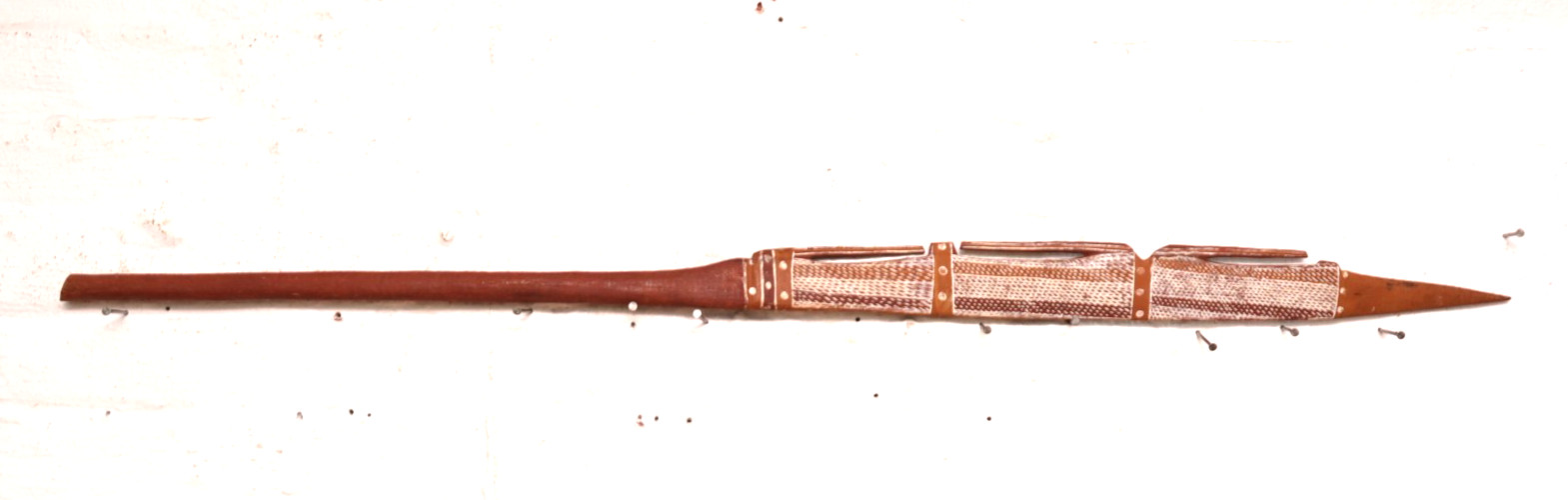 Early AUSTRALIAN Aboriginal Spear Thrower Groote Eylandt Painted Decoration