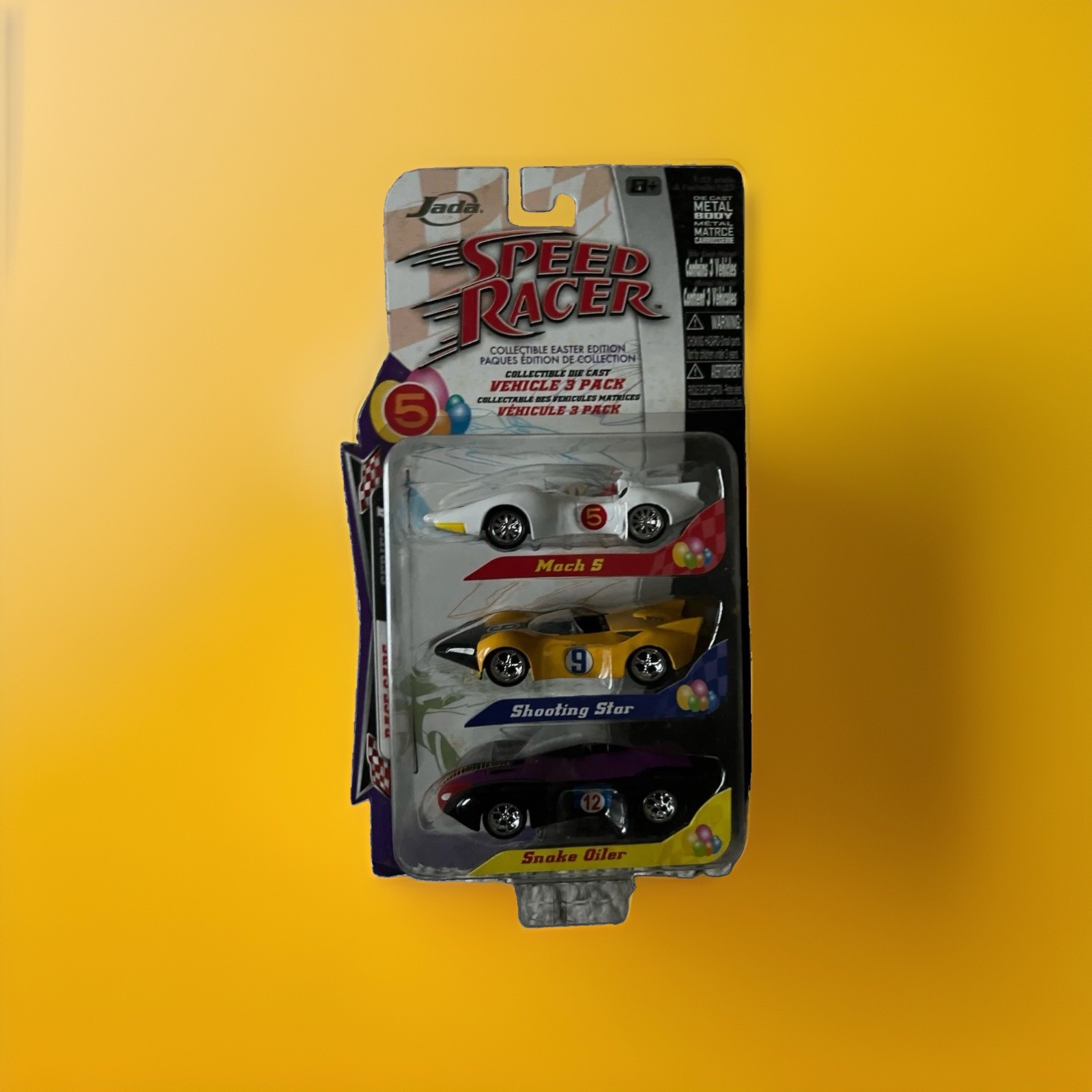 Jada Speed Racer Mach 5 Shooting Star Snake Oiler 3 Pack Diecast 2008 Rare Jada Speed Racer Mach 5 Shooting Star Snake Oiler 3 Pack Diecast 2008 Rare
