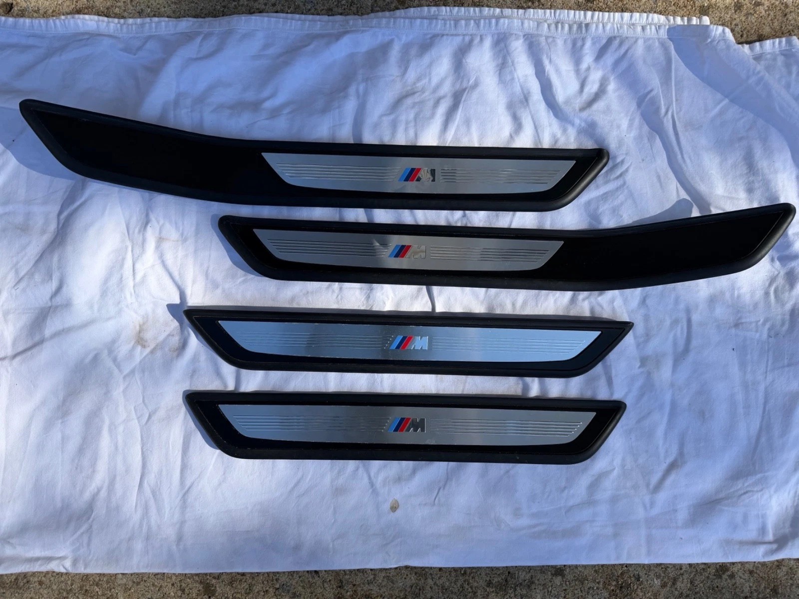 09 - 15 BMW 740 750 760 F01 F02 M Sport Door Sill Plate Trim Entry MINT 09 - 15 BMW 740 750 760 F01 F02 M Sport Door Sill Plate Trim Entry MINT