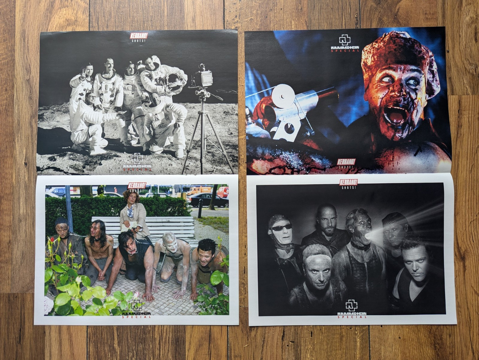 Rammstein 6 Image Kerrang Poster Collection Excellent Condition Rammstein 6 Image Kerrang Poster Collection Excellent Condition