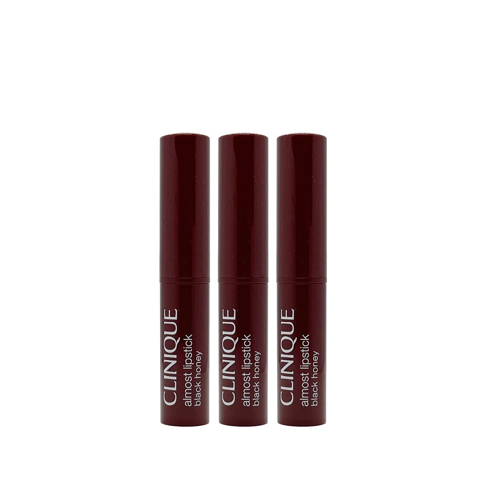 3 Pack - Clinique Almost Lipstick - Black Honey, 0.04oz / 1.2g Travel Size, NEW 3 Pack - Clinique Almost Lipstick - Black Honey, 0.04oz / 1.2g Travel Size, NEW