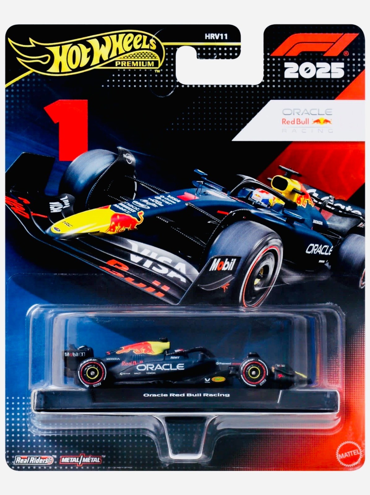 Hot Wheels 2025 F1 Formula 1 Race Team Max Verstappen Oracle Red Bull Racing #1 Hot Wheels 2025 F1 Formula 1 Race Team Max Verstappen Oracle Red Bull Racing #1