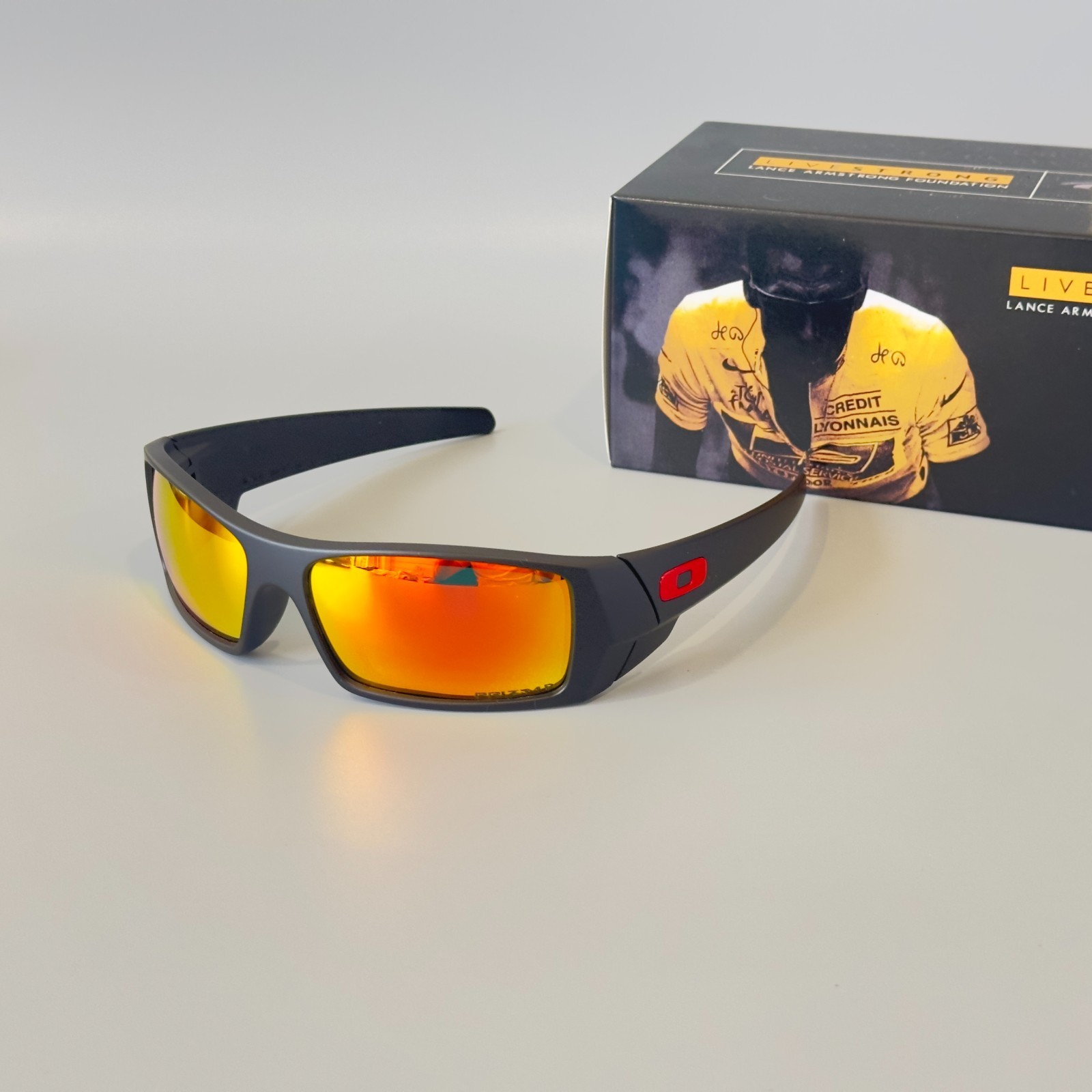 2026 Oakley Gascan OO9014 Black Frame Red Mirror Prizm Sunglasses New w/ Box