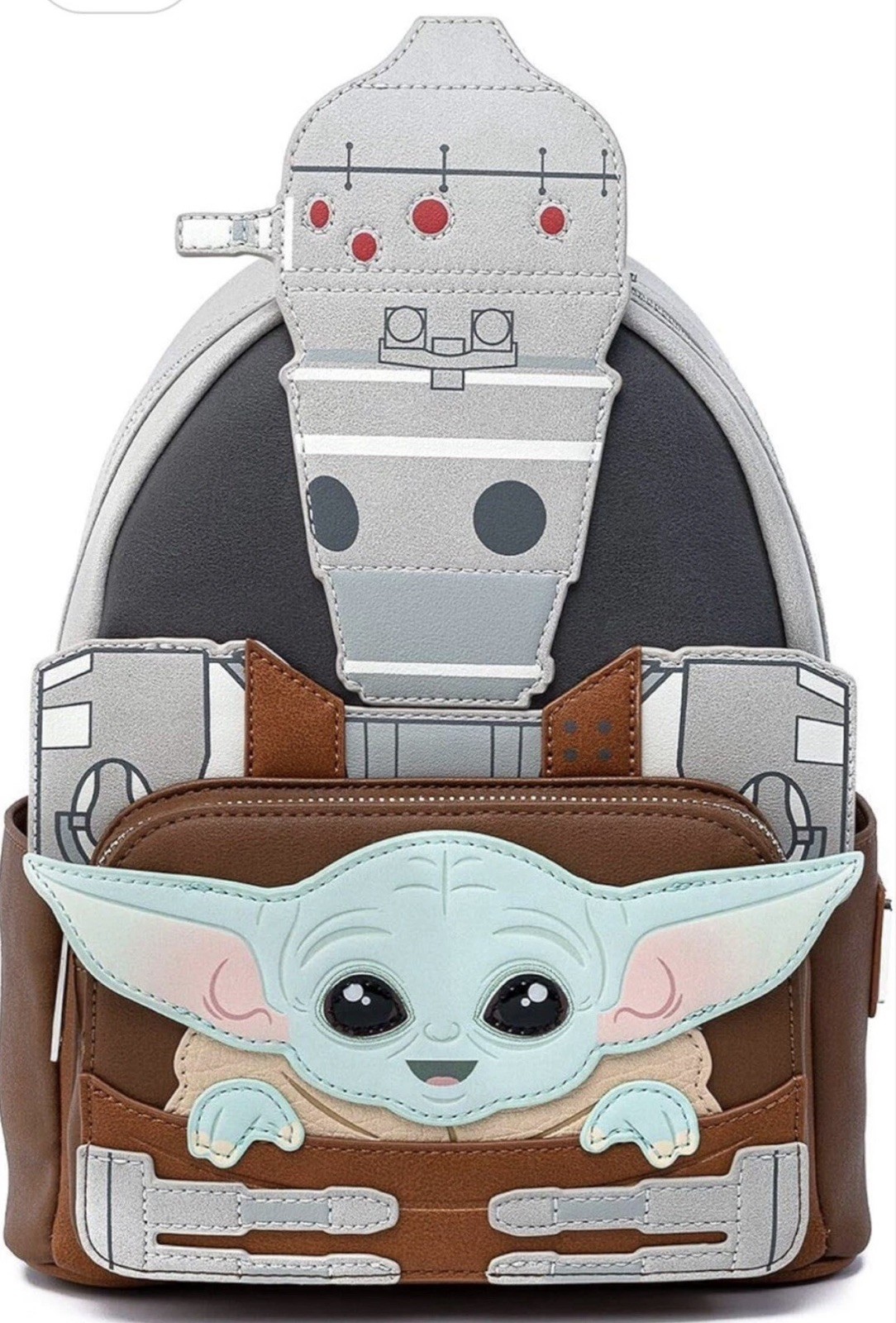 Loungefly Star Wars The Mandalorian The Child And IG-11 Mini Backpack NYCC 2020 Loungefly Star Wars The Mandalorian The Child And IG-11 Mini Backpack NYCC 2020