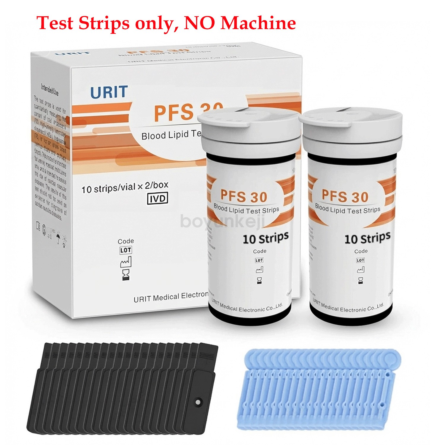 Cholesterol/Triglycerides Test Strips 20pk for URIT Brand 5-in-1 Analyzer