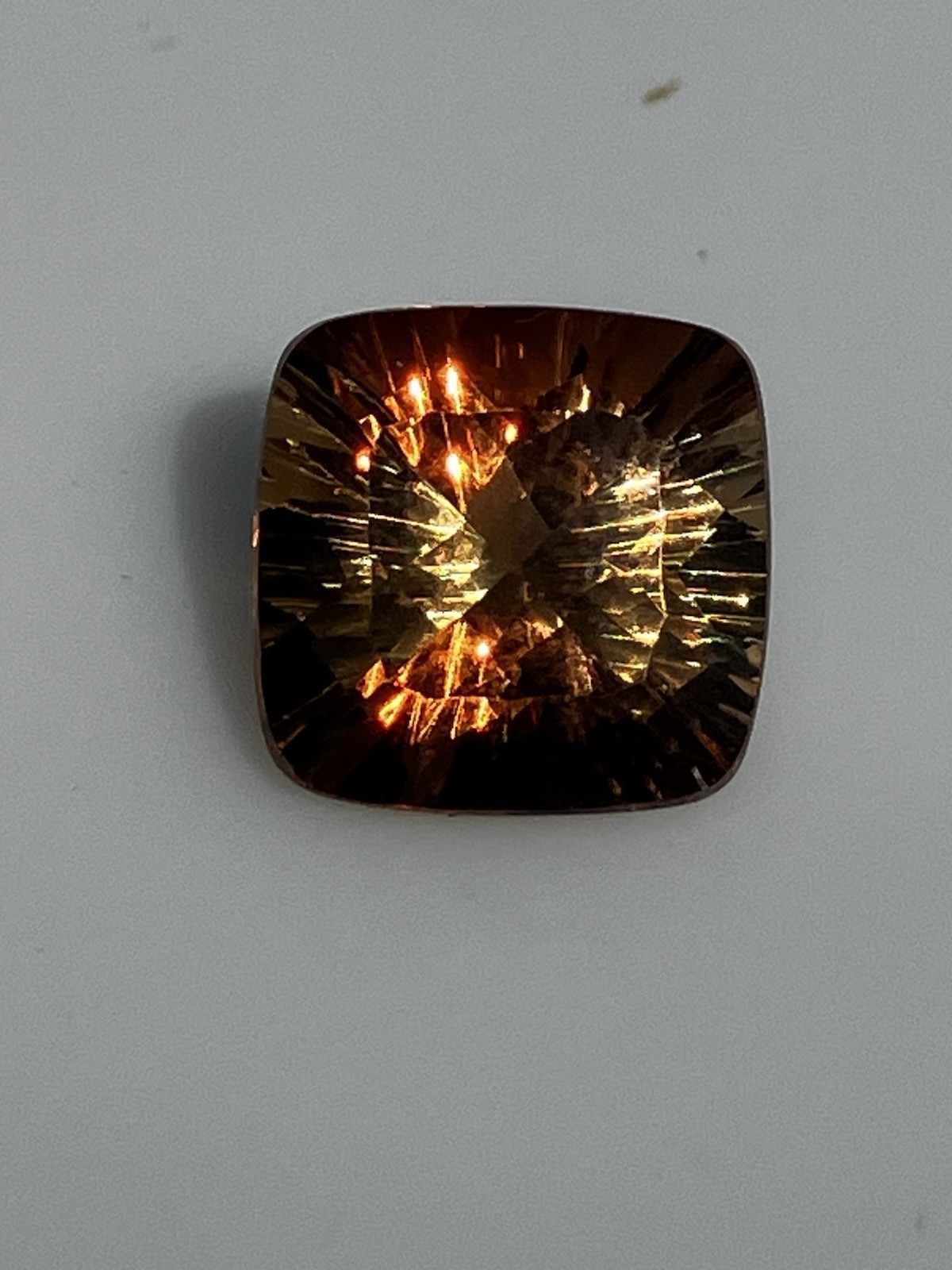 5.59 Ct. NATURAL IMPERIAL CHAMPAGNE TOPAZ CUSHION CUT IF - FLAWLESS 5.59 Ct. NATURAL IMPERIAL CHAMPAGNE TOPAZ CUSHION CUT IF - FLAWLESS