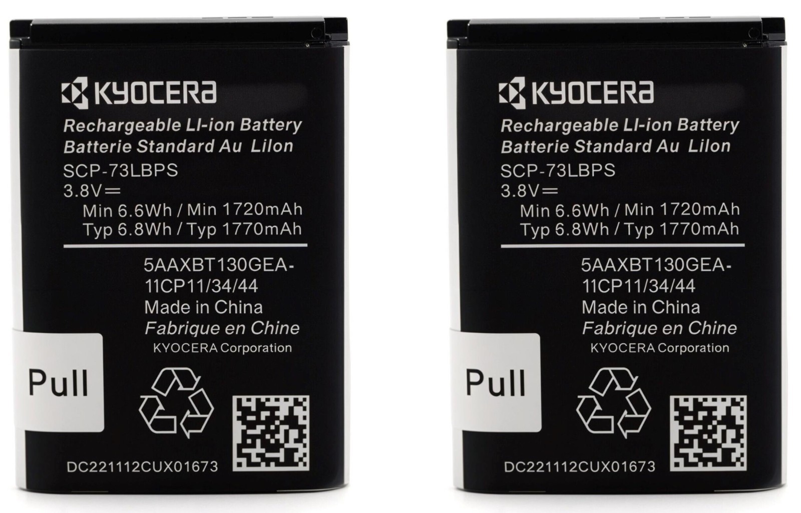 2 Pack New SCP-73LBPS Battery for Kyocera DuraXV Extreme E4810, E4811
