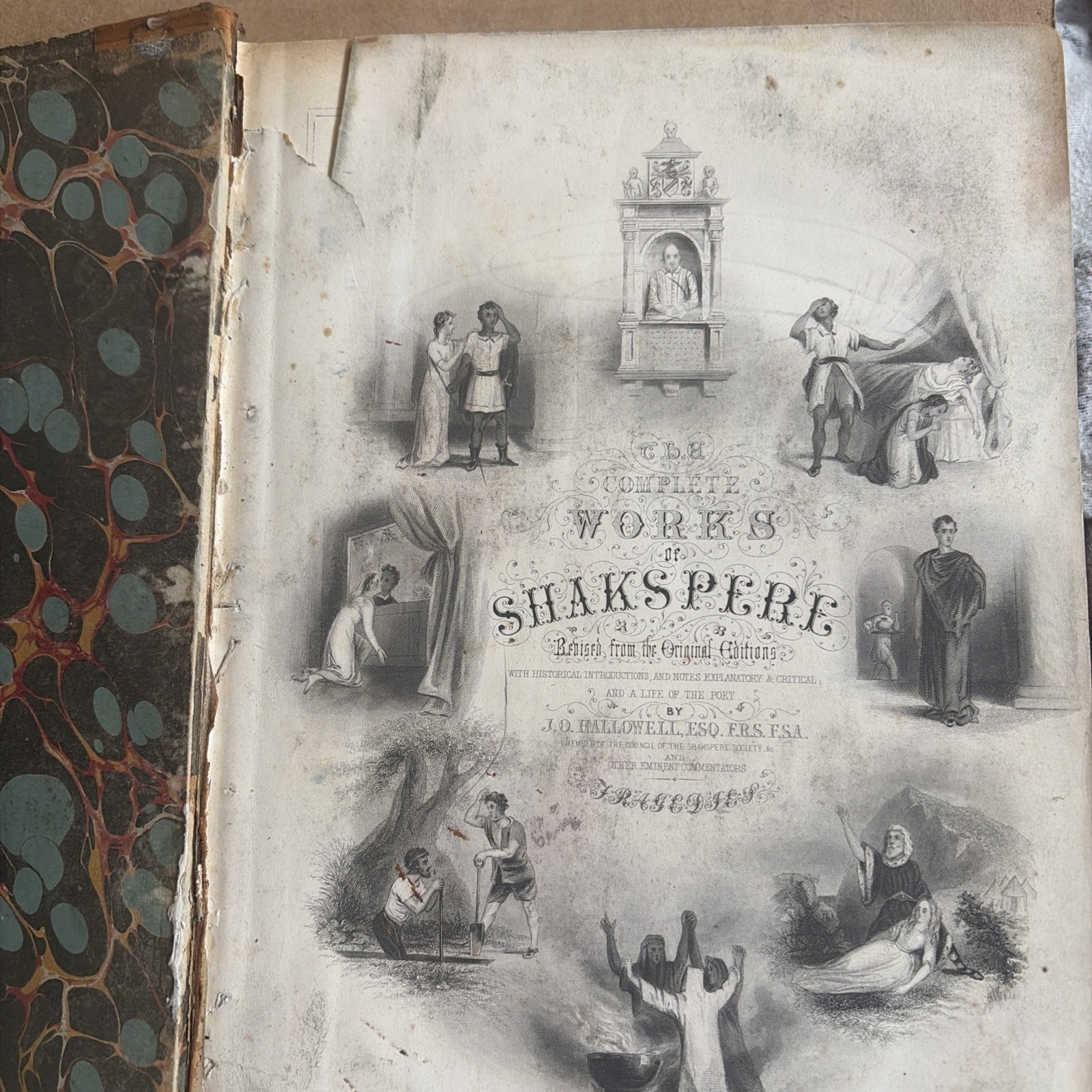 Antique Book Shakspere’s Works Tragedies Engraved Plates Antique Book Shakspere’s Works Tragedies Engraved Plates