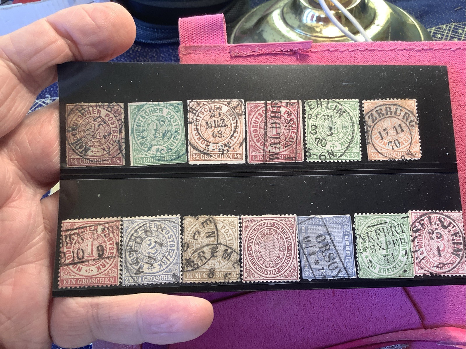 NORTH GERMAN CONFEDERATION = 1868-1869 CLASSICS STAMP COLLECTION, __ 13  stamps