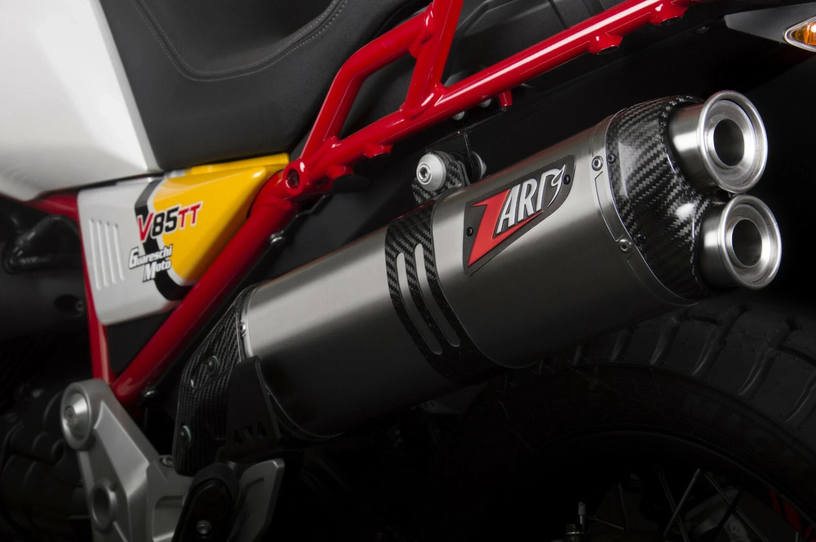 Zard Muffler Slip-On Stainless Steel Moto Guzzi V85 TT 2021 - 2023 Zard Muffler Slip-On Stainless Steel Moto Guzzi V85 TT 2021 - 2023