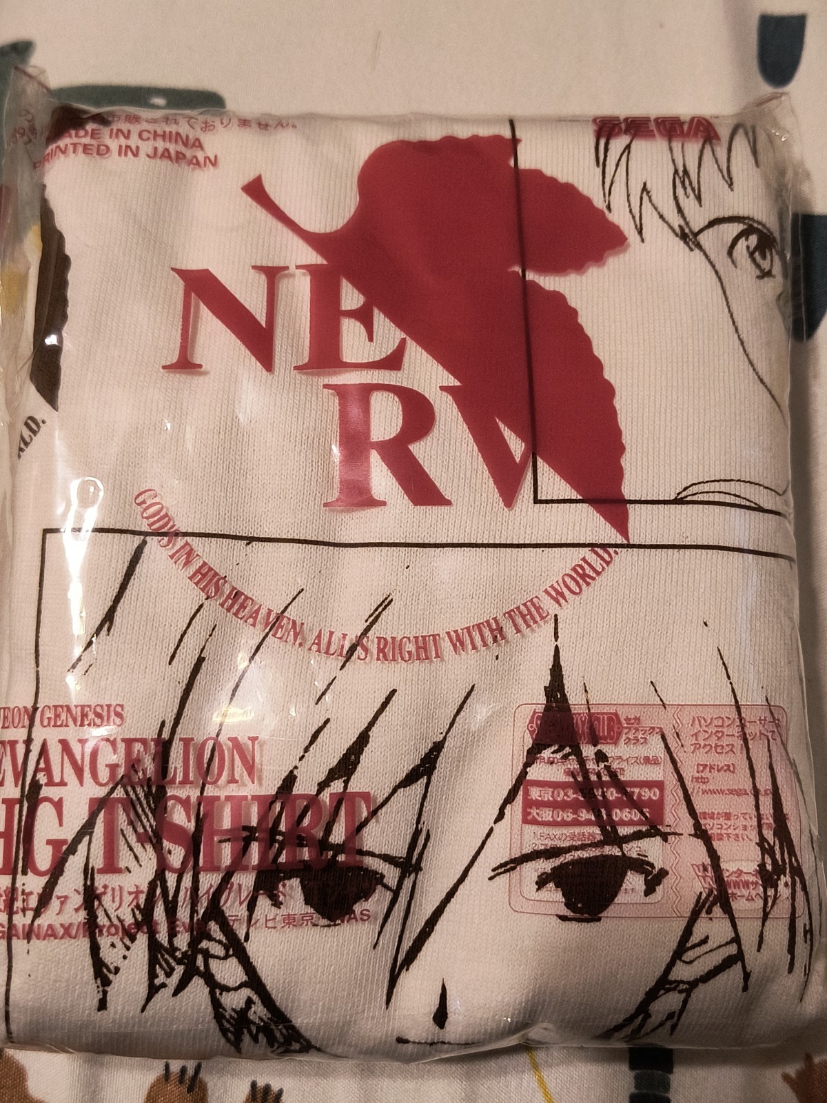 Vintage 1997 Neon Genesis Evangelion shirt L Sega 90s anime hookups Japan Rei Vintage 1997 Neon Genesis Evangelion shirt L Sega 90s anime hookups Japan Rei