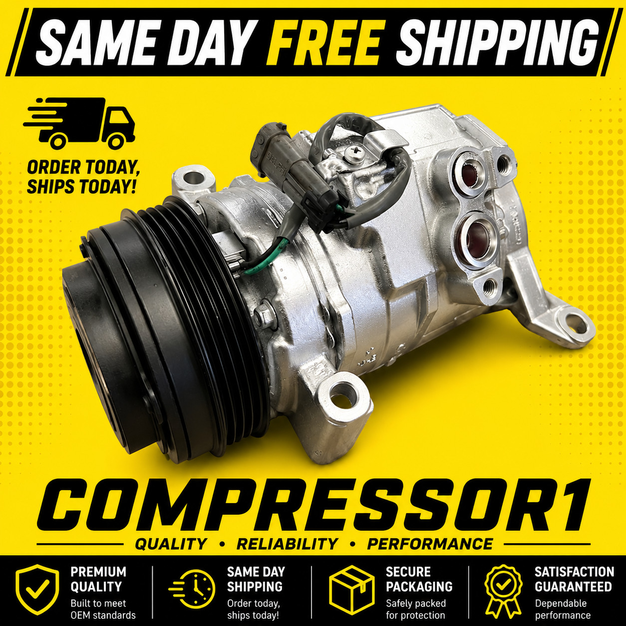 AC Compressor 2001-2013 Tahoe Suburban Yukon Silverado Sierra 1500 W/OUT REAR AC AC Compressor 2001-2013 Tahoe Suburban Yukon Silverado Sierra 1500 W/OUT REAR AC