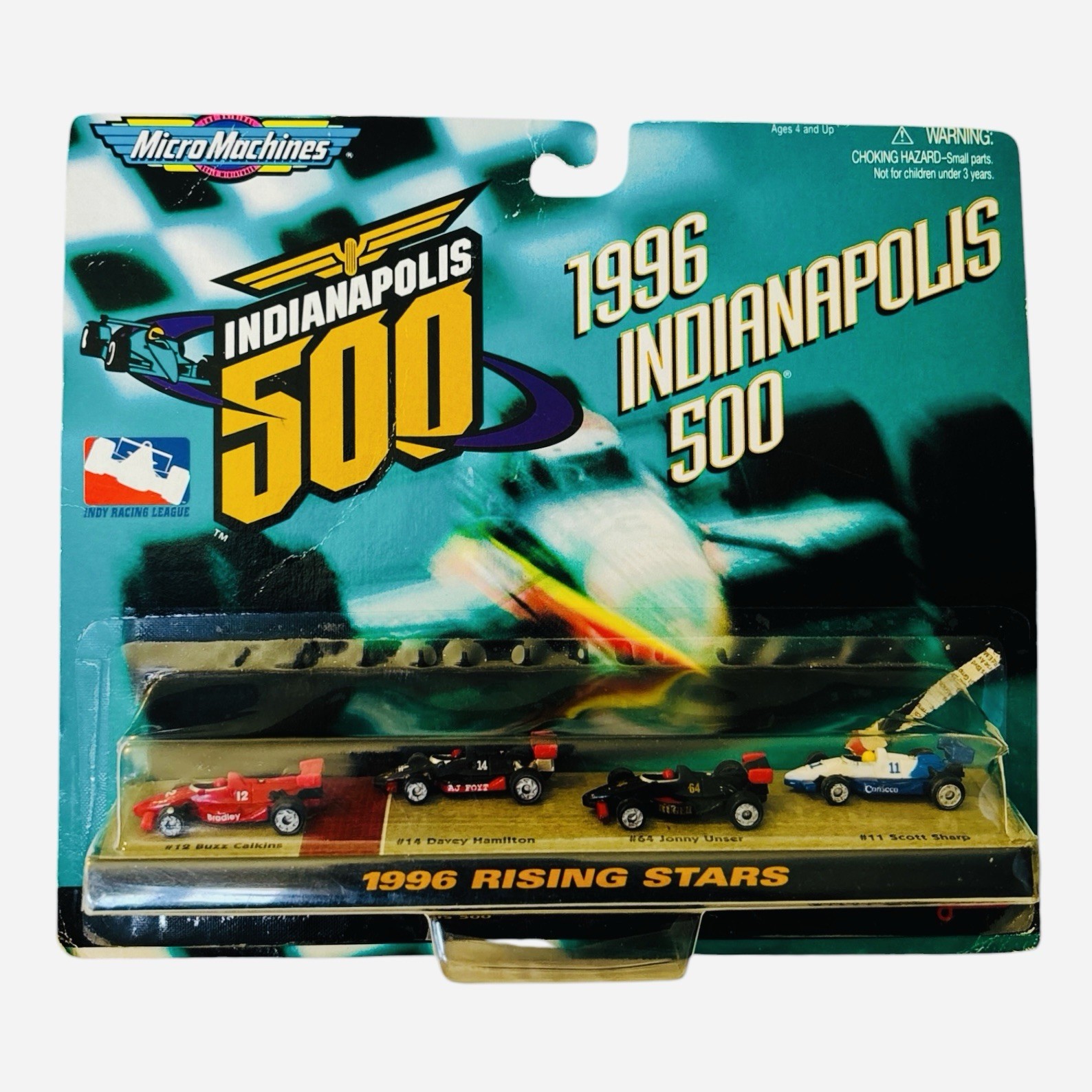 Micro Machines Indianapolis 500 1996 Rising Stars 4 Car Set Galoob Indy Racing