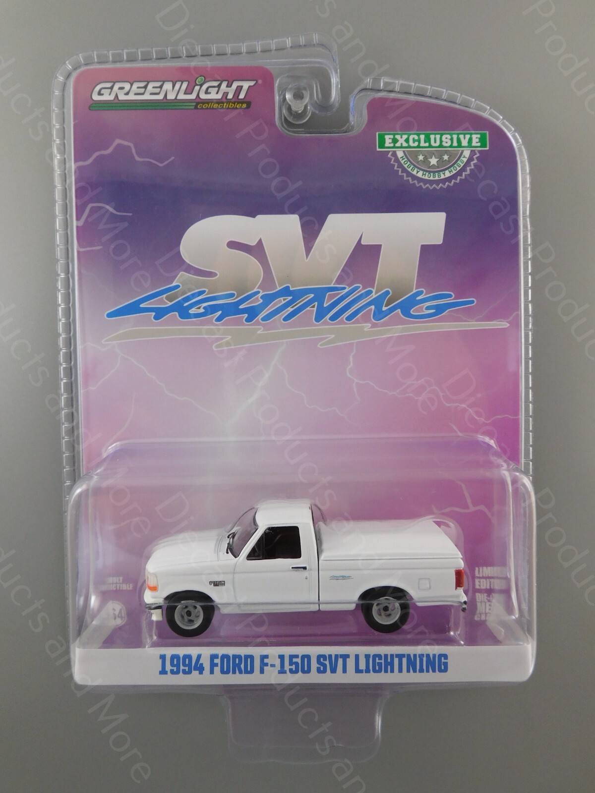 2024 Greenlight Hobby Exclusive White 1994 FORD F-150 F150 SVT LIGHTNING 1:64