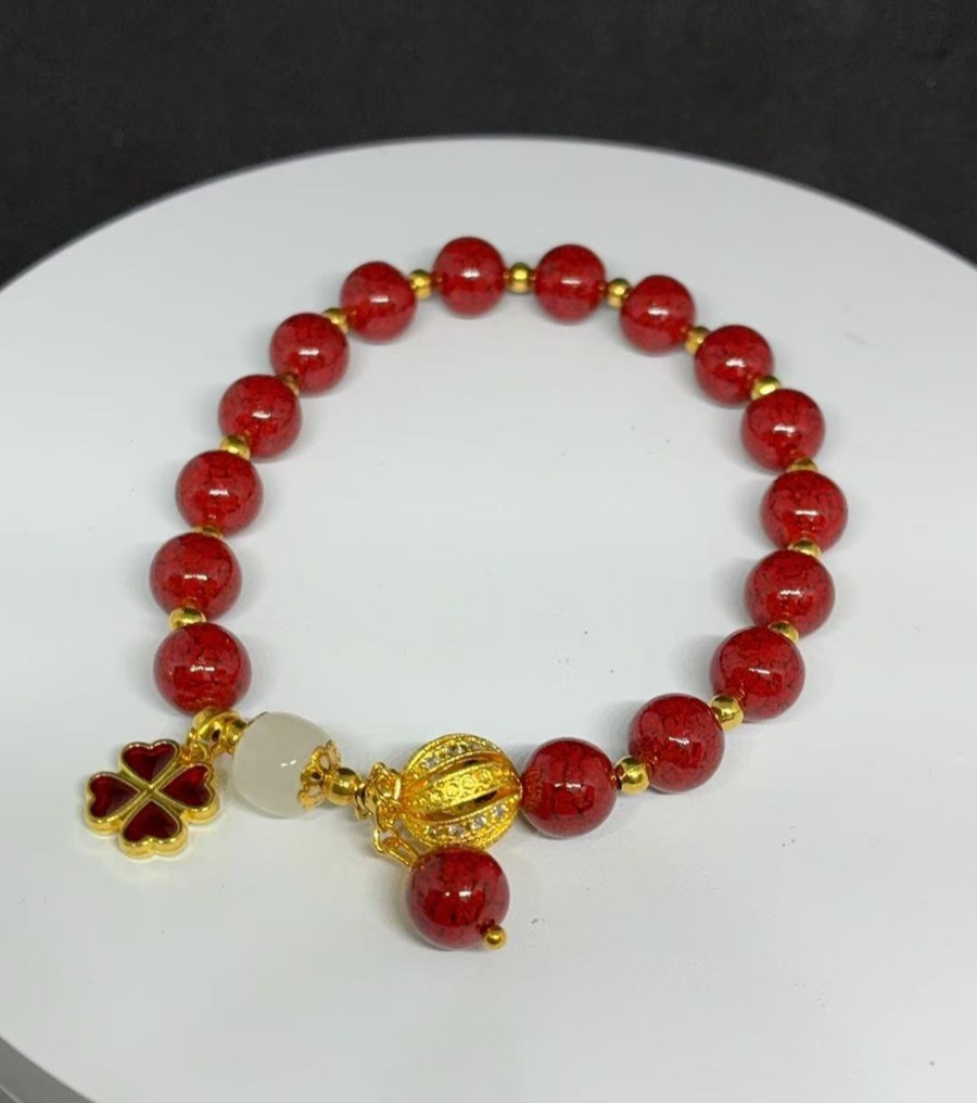 8.5mm Cinnabar Beads Bracelet (7.5\ 8.5mm Cinnabar Beads Bracelet (7.5\